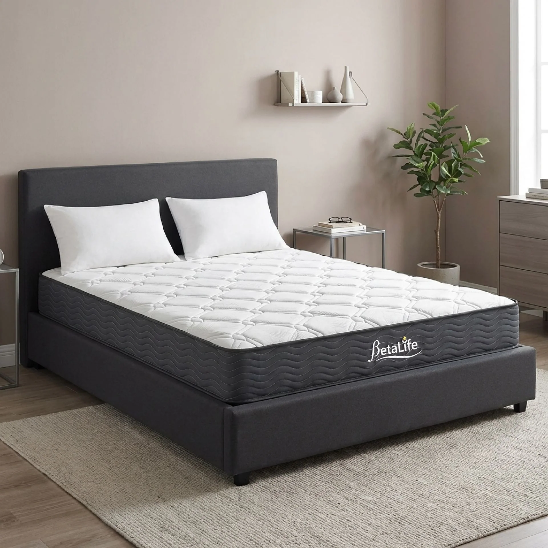 Basics Plus Bonnell Spring Mattress with Protector & Pillow - Double - Image 16