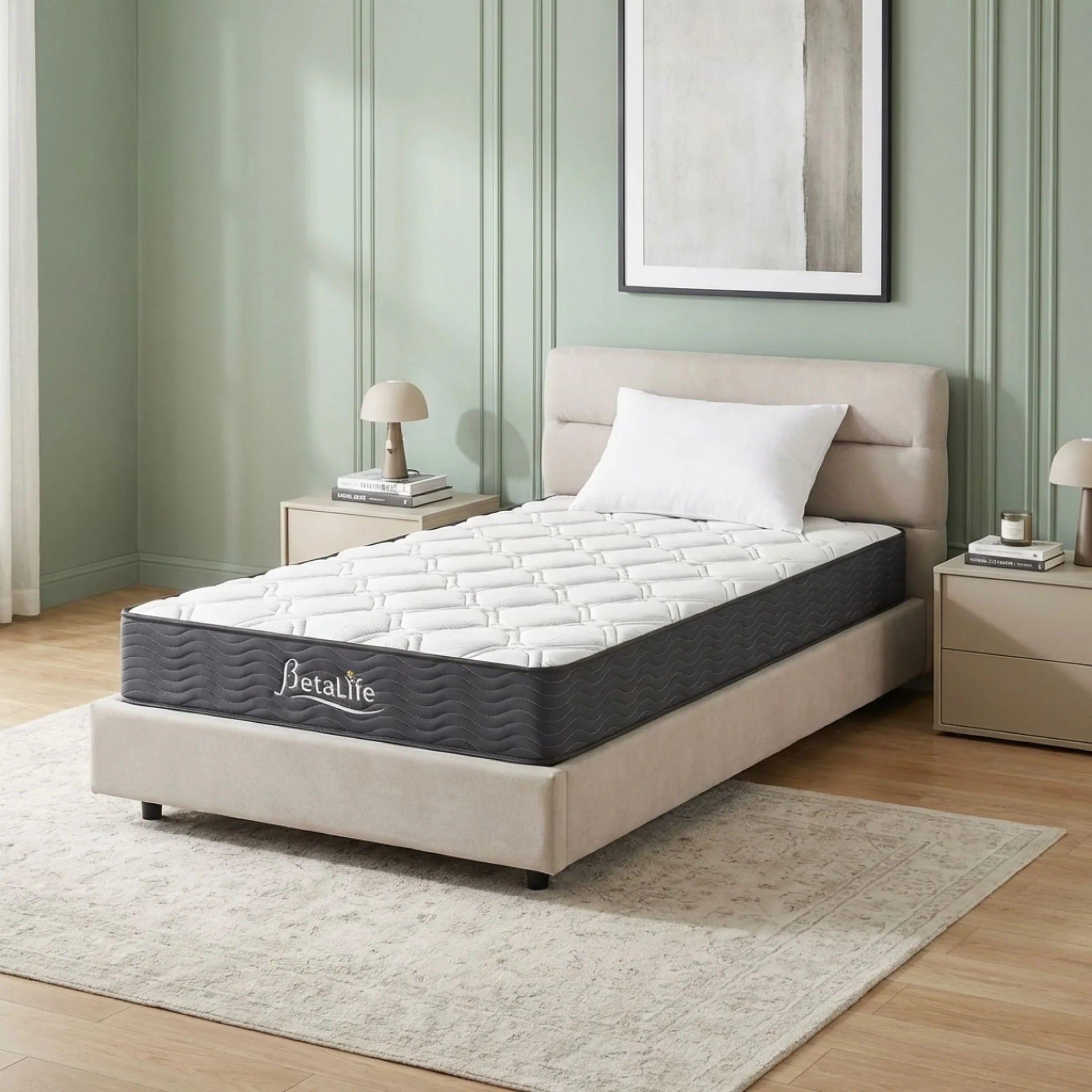 Basics Plus Bonnell Spring Mattress with Protector & Pillow - King Single - Image 15