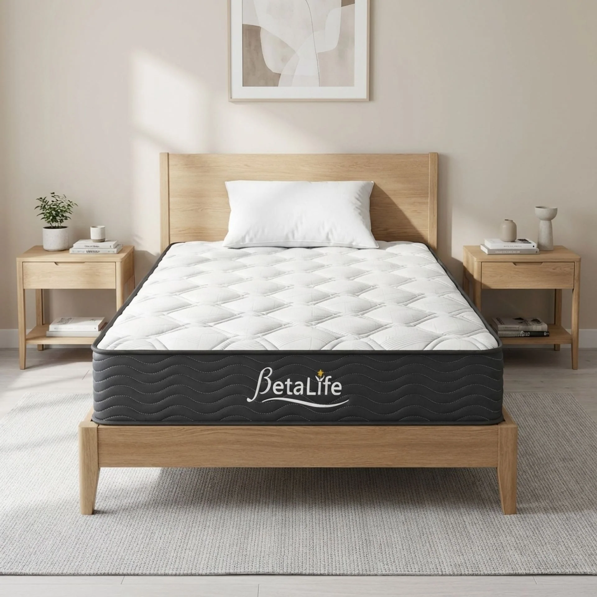 Basics Plus Bonnell Spring Mattress with Protector & Pillow - King Single - Image 16