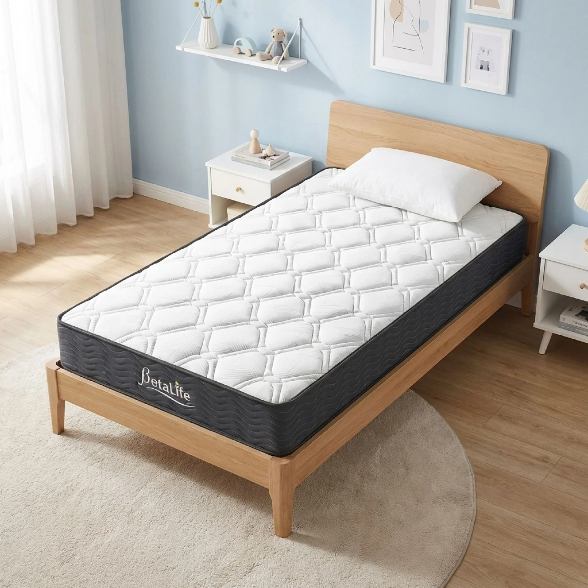 Basics Plus Bonnell Spring Mattress with Protector & Pillow - King Single - Image 17