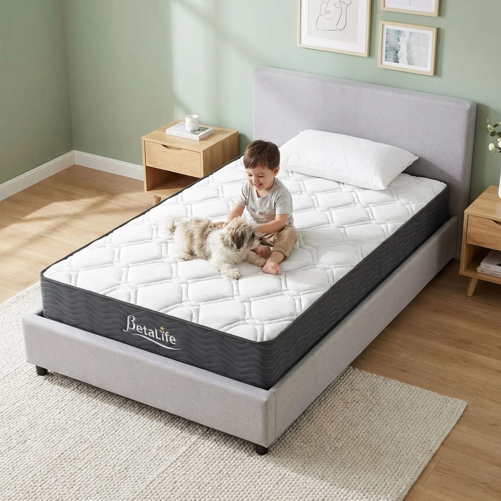 Basics Plus Bonnell Spring Mattress with Protector & Pillow - King Single - Image 18