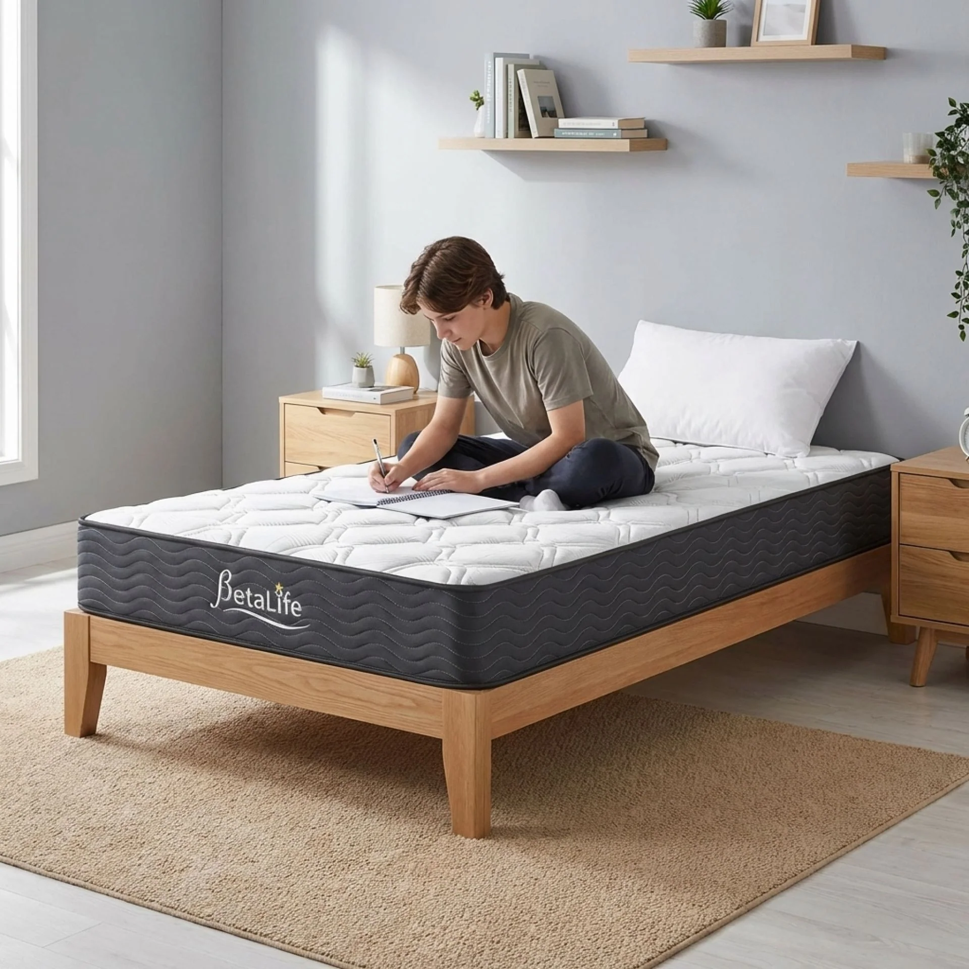 Basics Plus Bonnell Spring Mattress with Protector & Pillow - King Single - Image 20