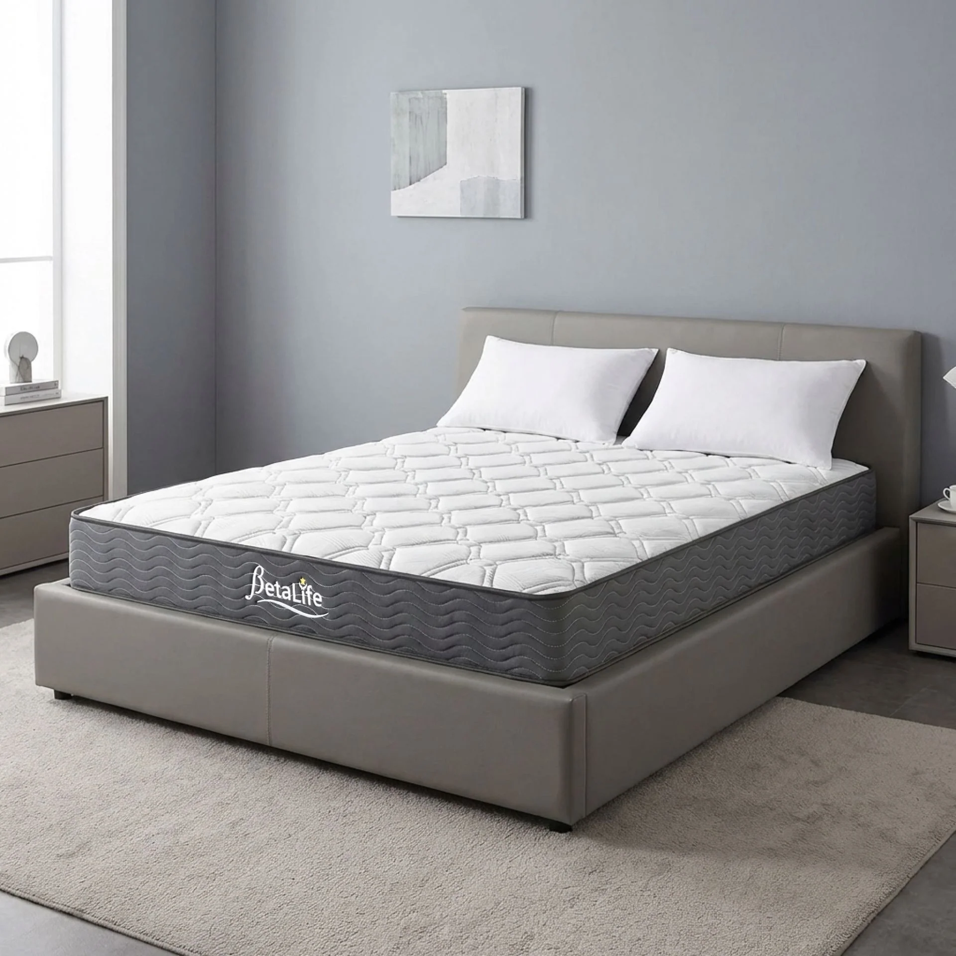 Basics Plus Bonnell Spring Mattress with Protector & Pillow - Queen - Image 14