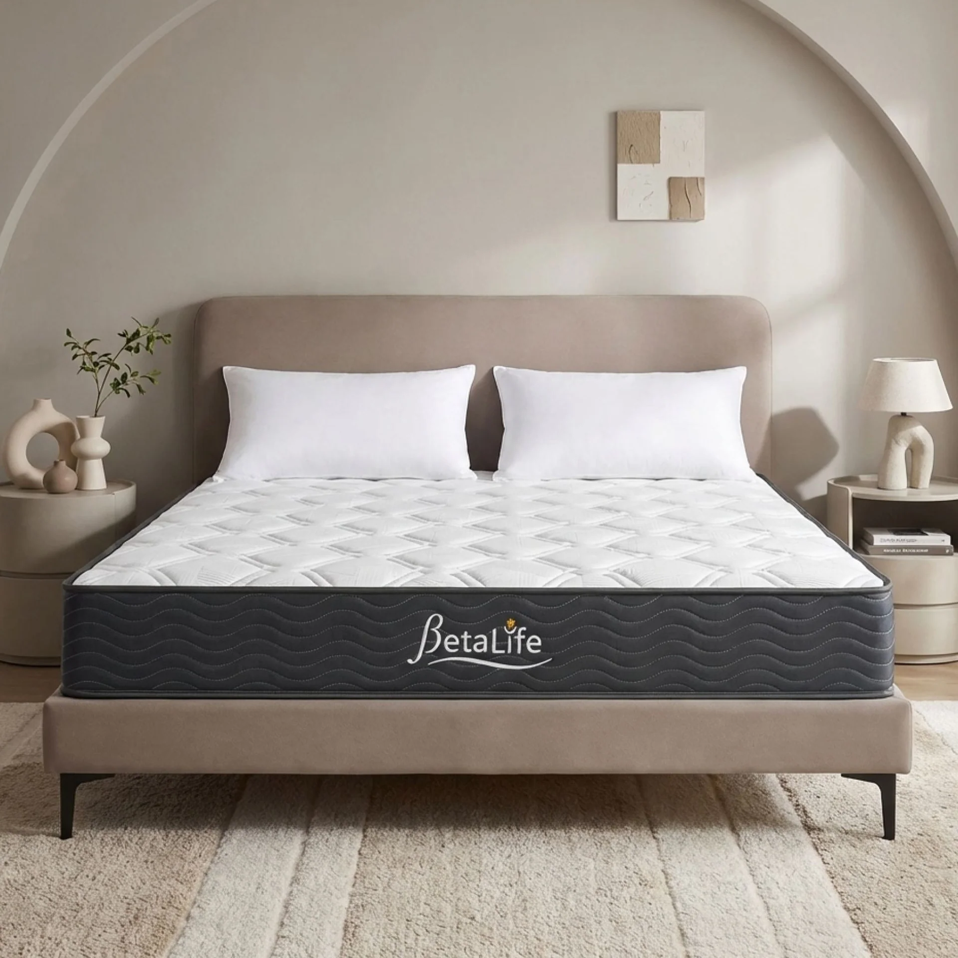 Basics Plus Bonnell Spring Mattress with Protector & Pillow - Queen - Image 15