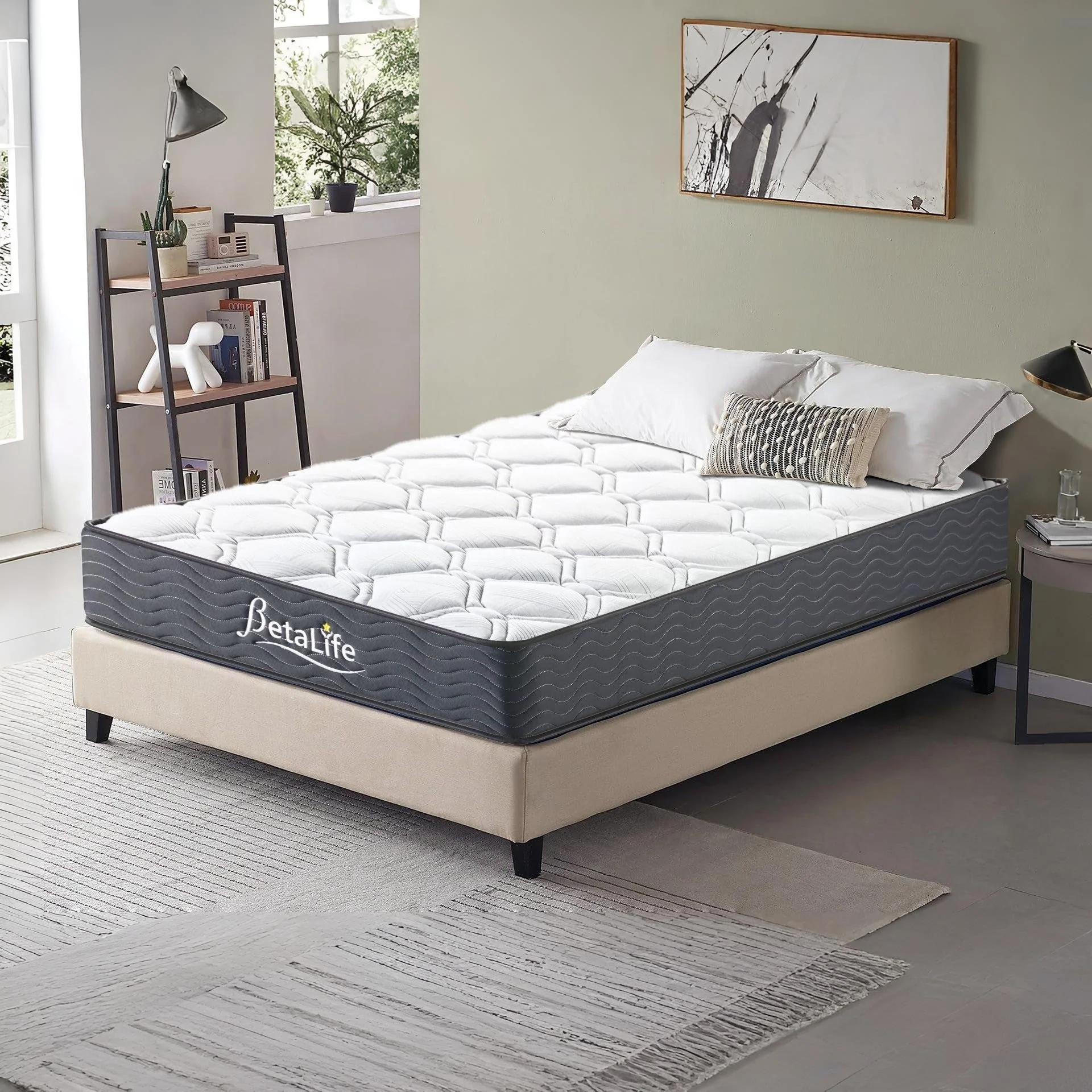 Basics Plus Bonnell Spring Mattress with Protector & Pillow - Single