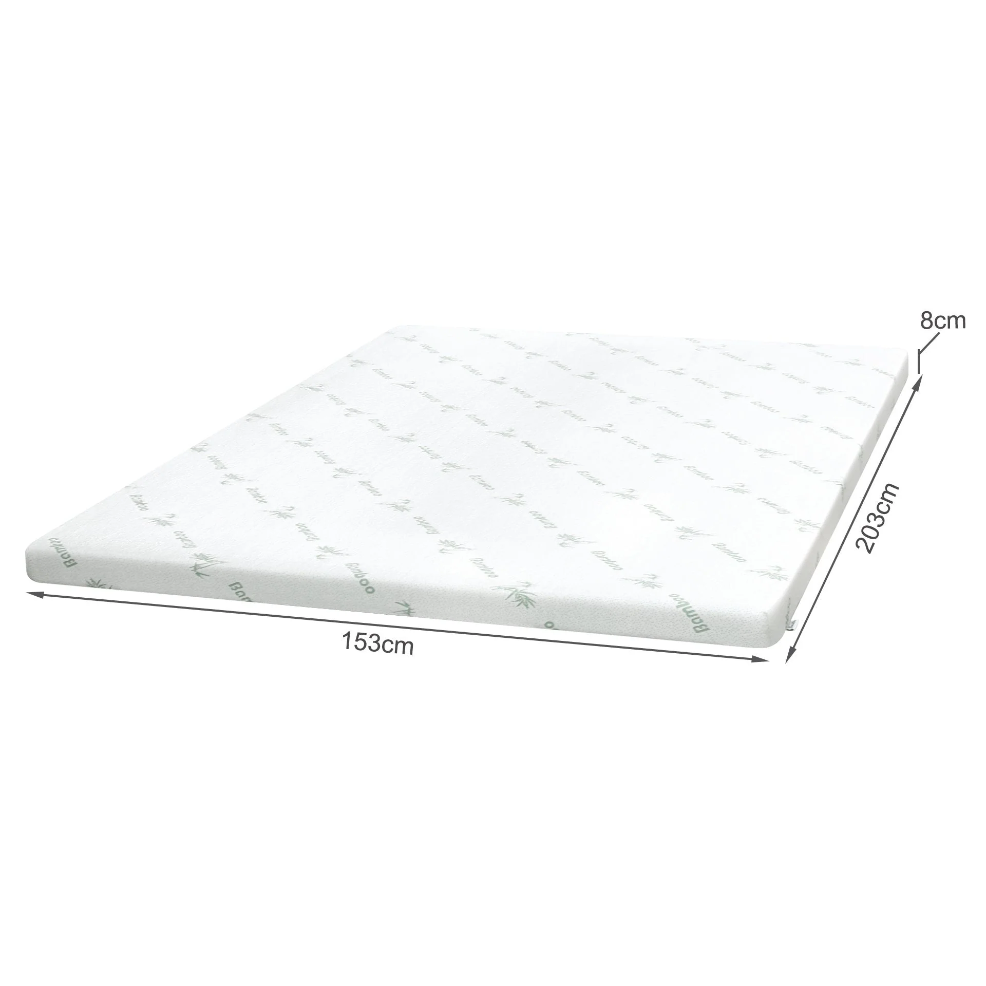 Comfort Plush Gel Memory Foam Mattress Topper - Queen - Image 8