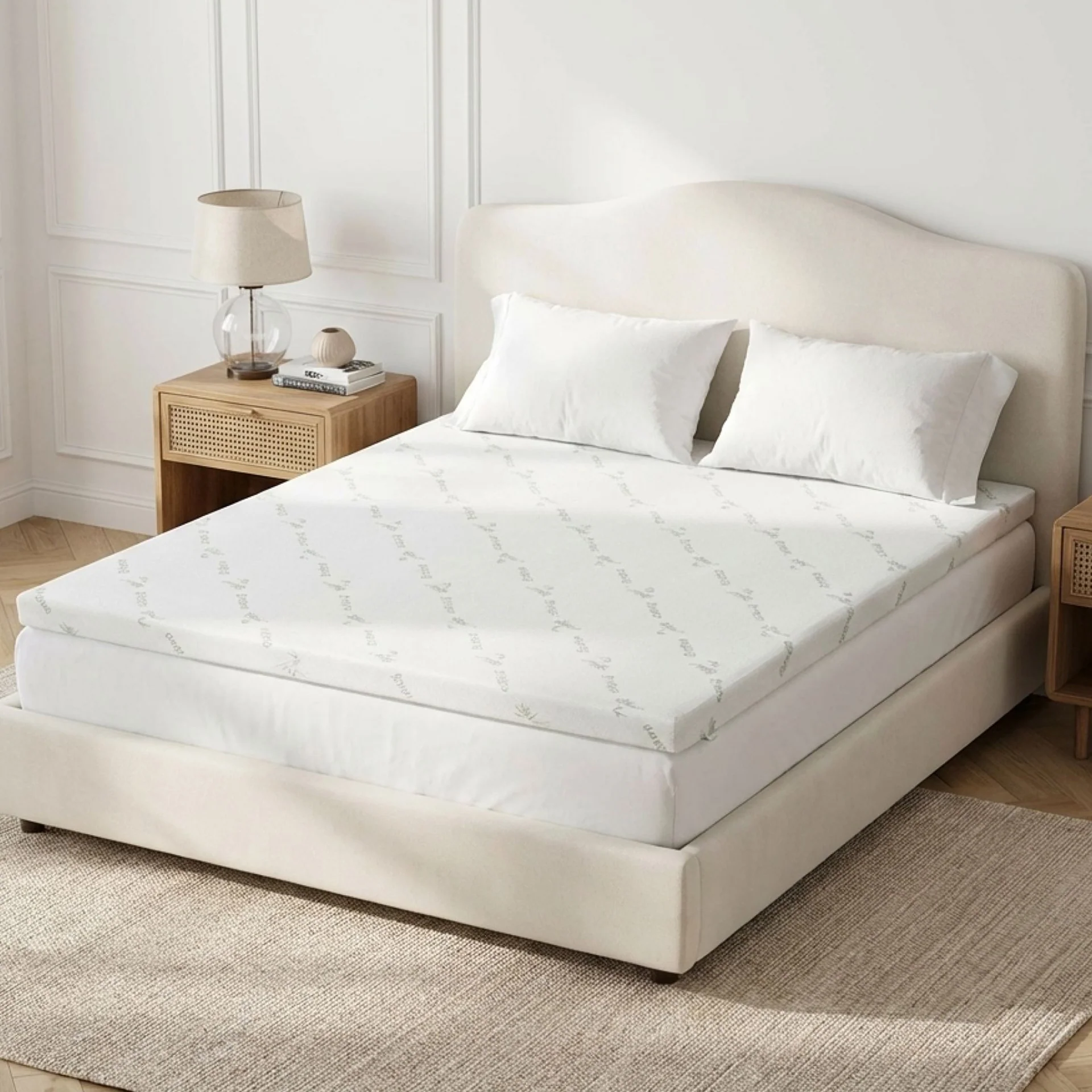 Comfort Plush Gel Memory Foam Mattress Topper - Super King