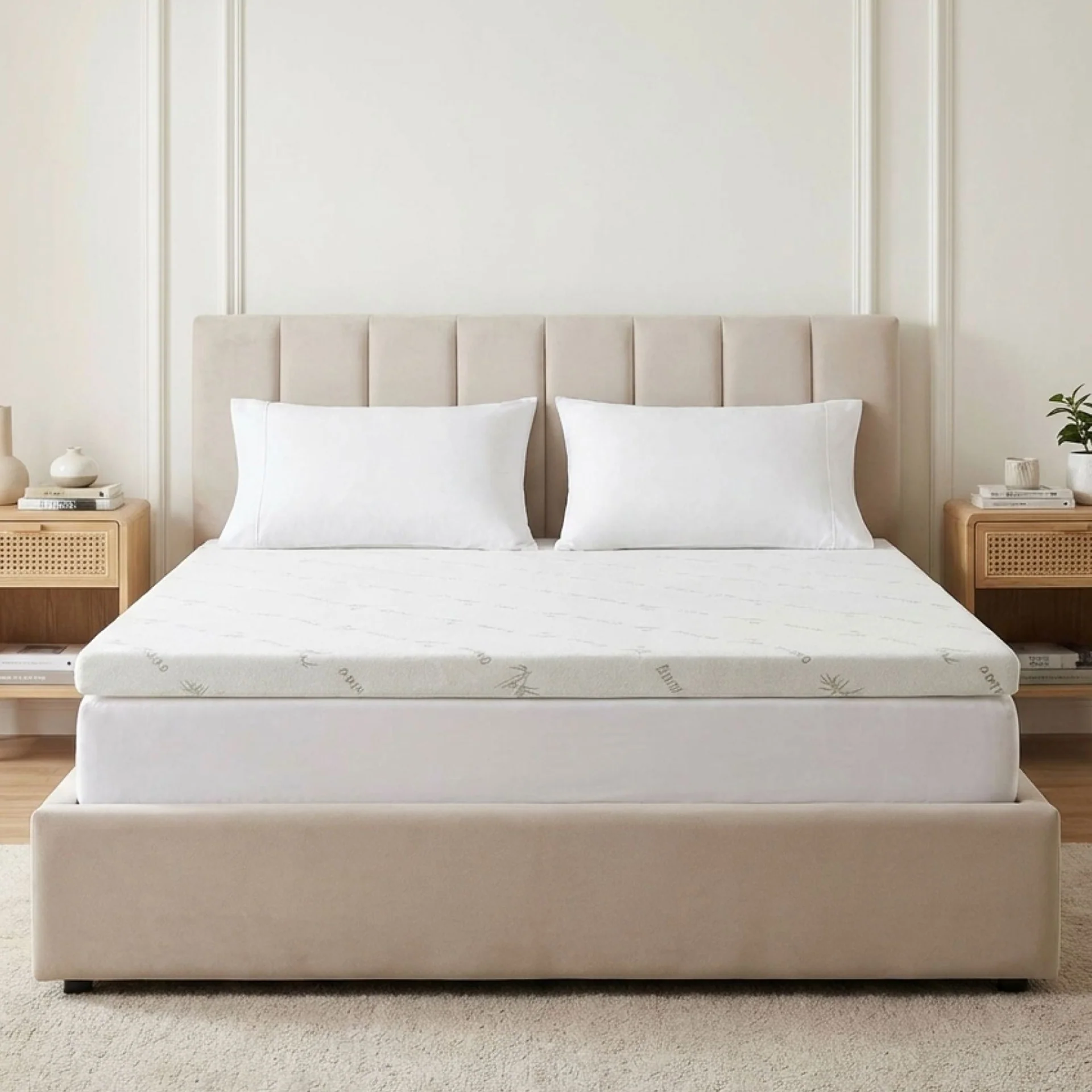 Comfort Plush Gel Memory Foam Mattress Topper - Super King - Image 2