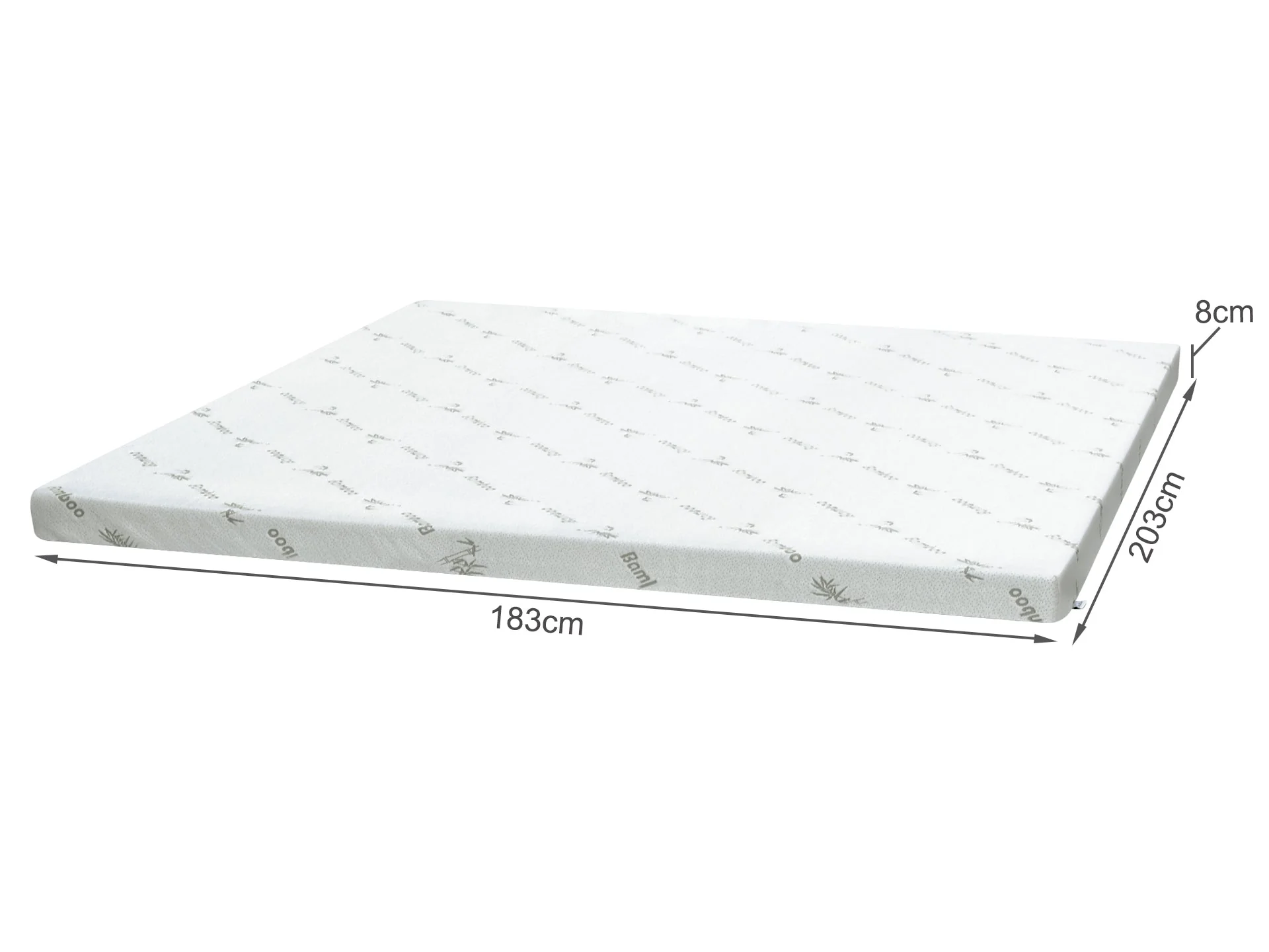 Comfort Plush Gel Memory Foam Mattress Topper - Super King - Image 8