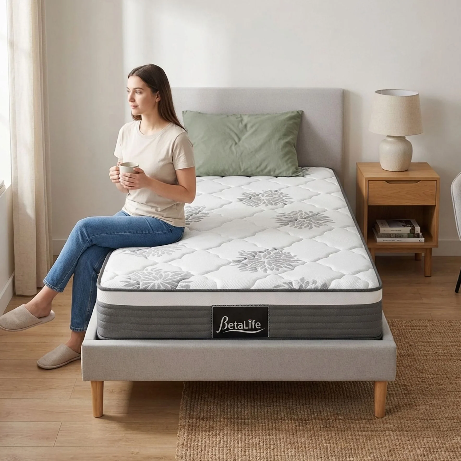 Deluxe 5 Zone Pocket Spring Mattress - King Single - Image 2