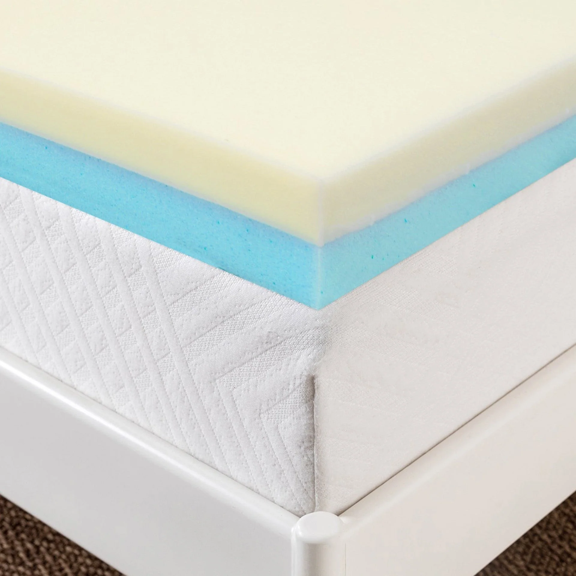 Dream Flip Dual Sided Memory Foam Mattress Topper - King Single - Image 6