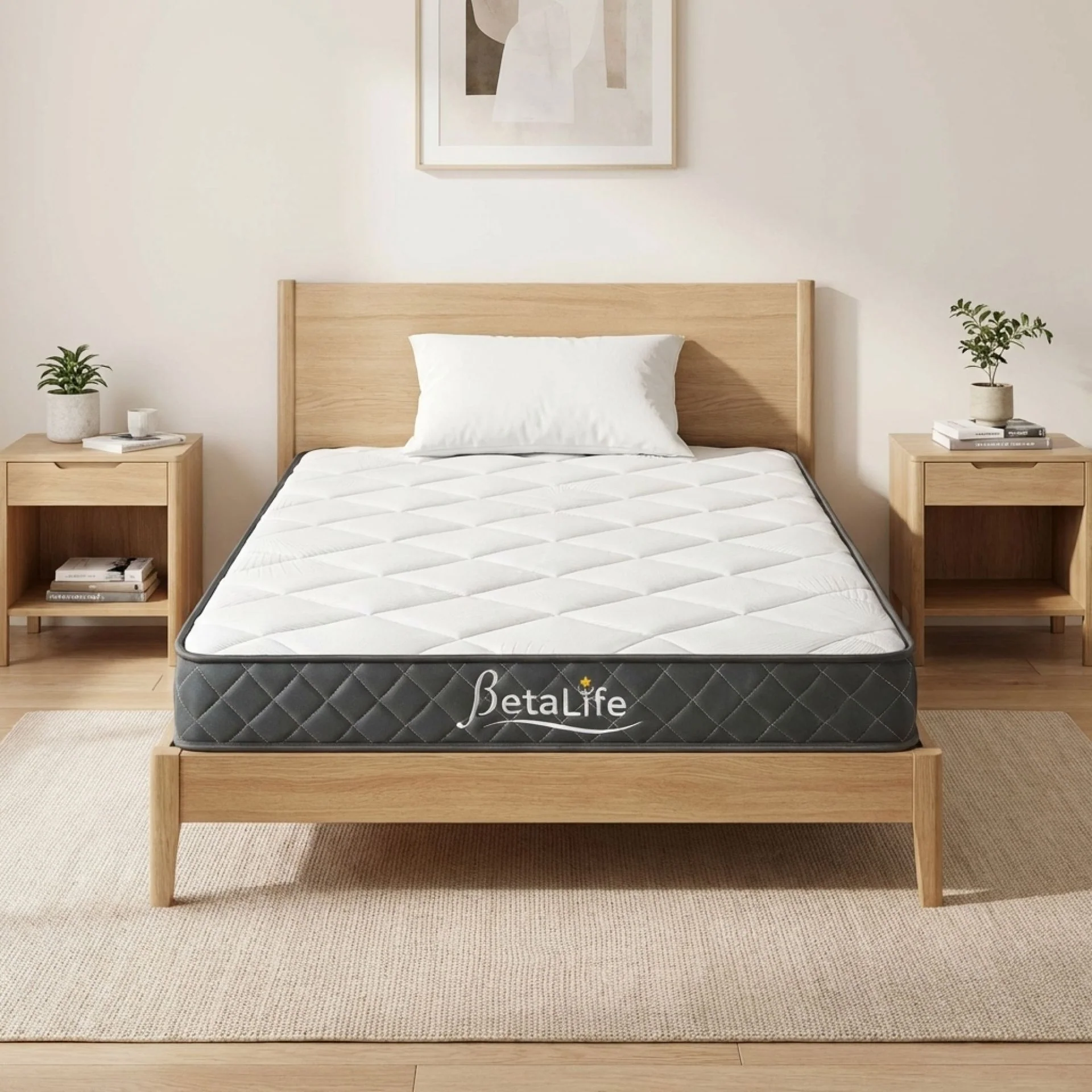 Pure Plus Foam Mattress with Protector & Pillow - King Single