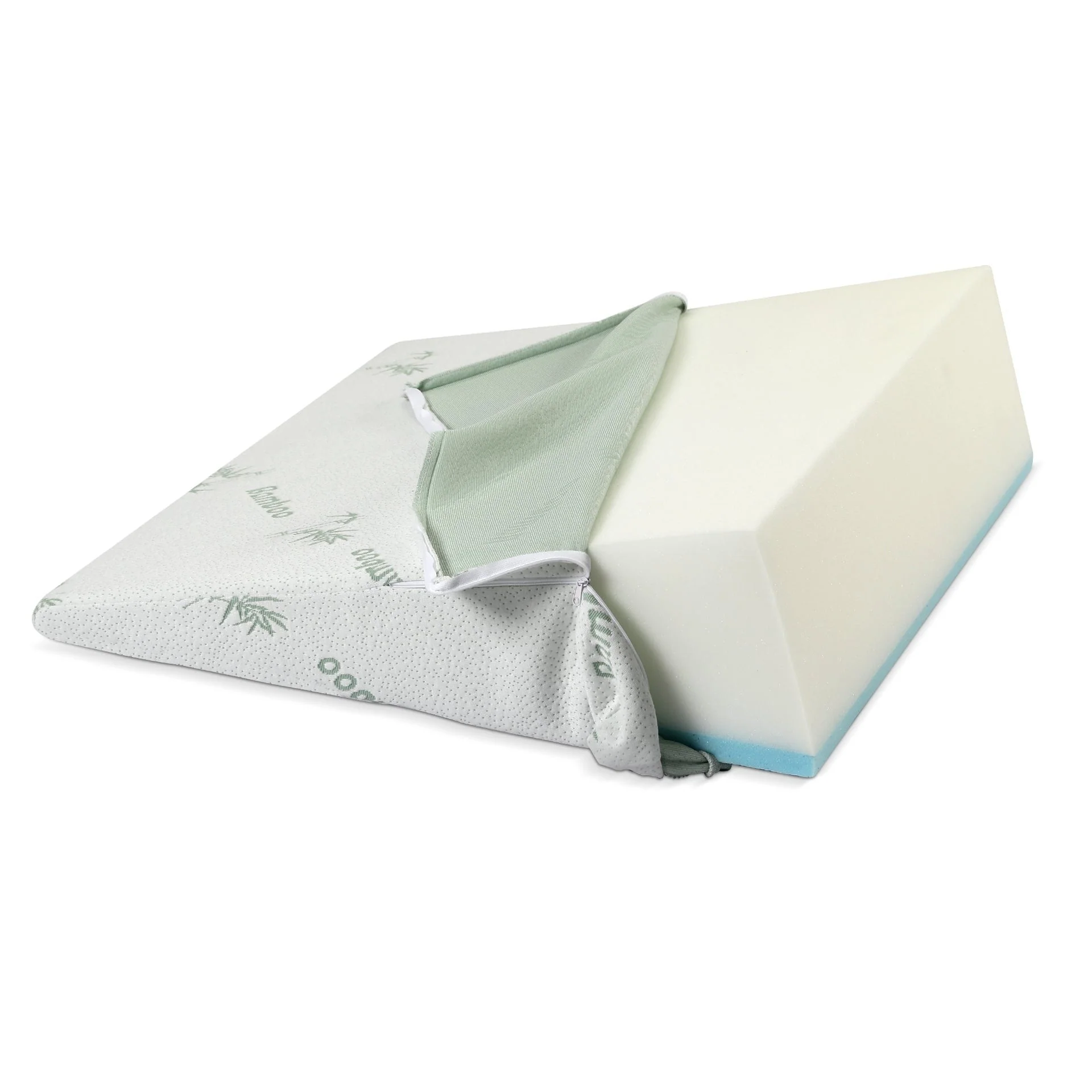 Pure Wedge Bamboo Gel Memory Foam Wedge Pillow - Image 7