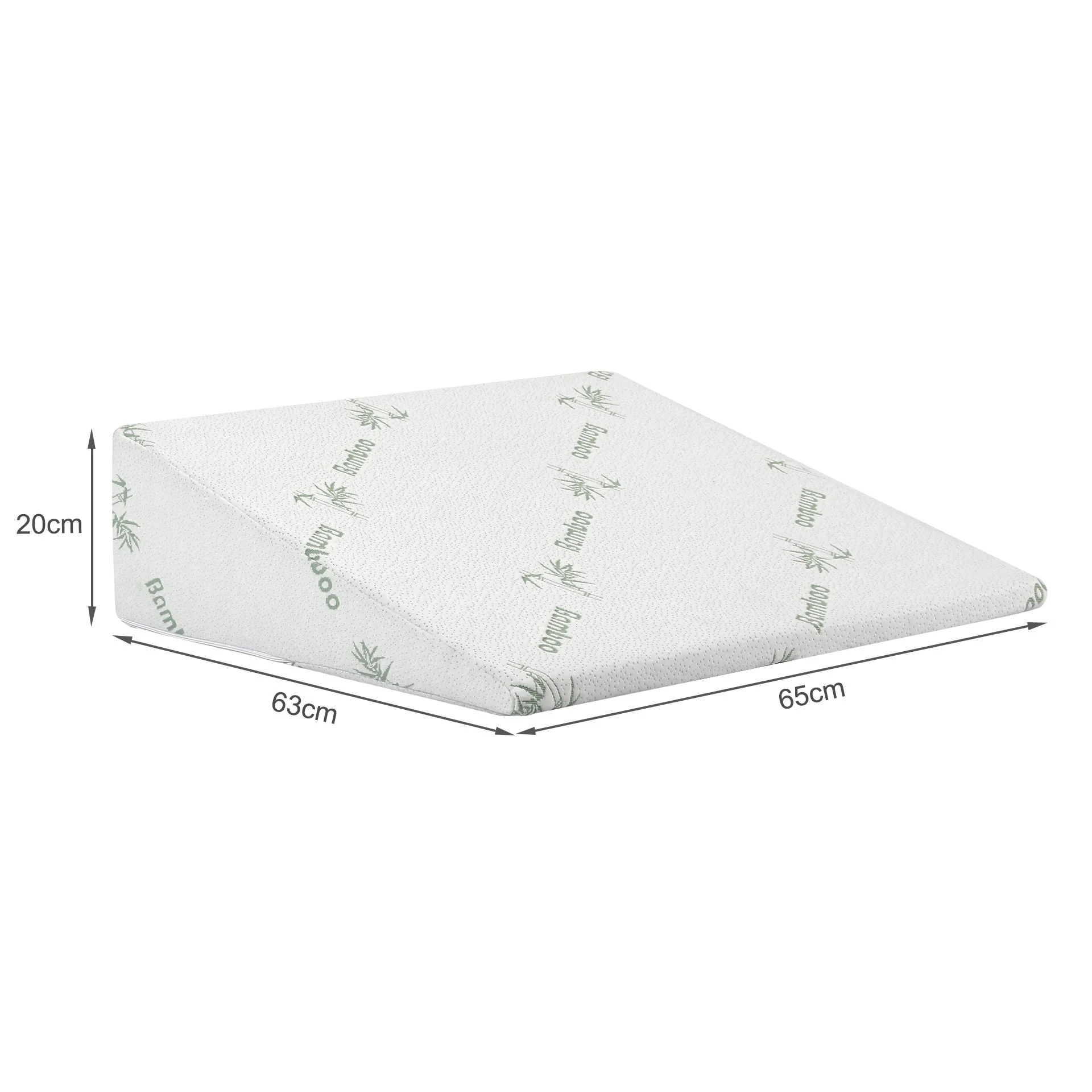 Pure Wedge Bamboo Gel Memory Foam Wedge Pillow - Image 8