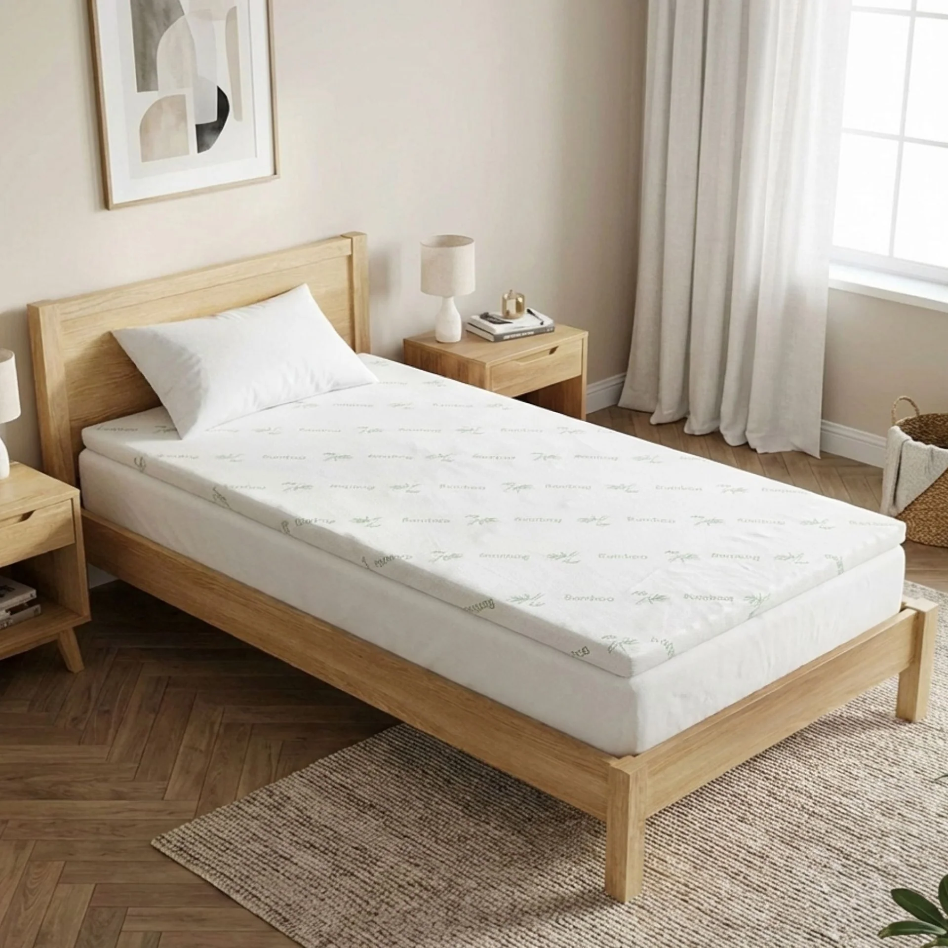 Gel Memory Foam Mattress Topper - King Single - Image 4