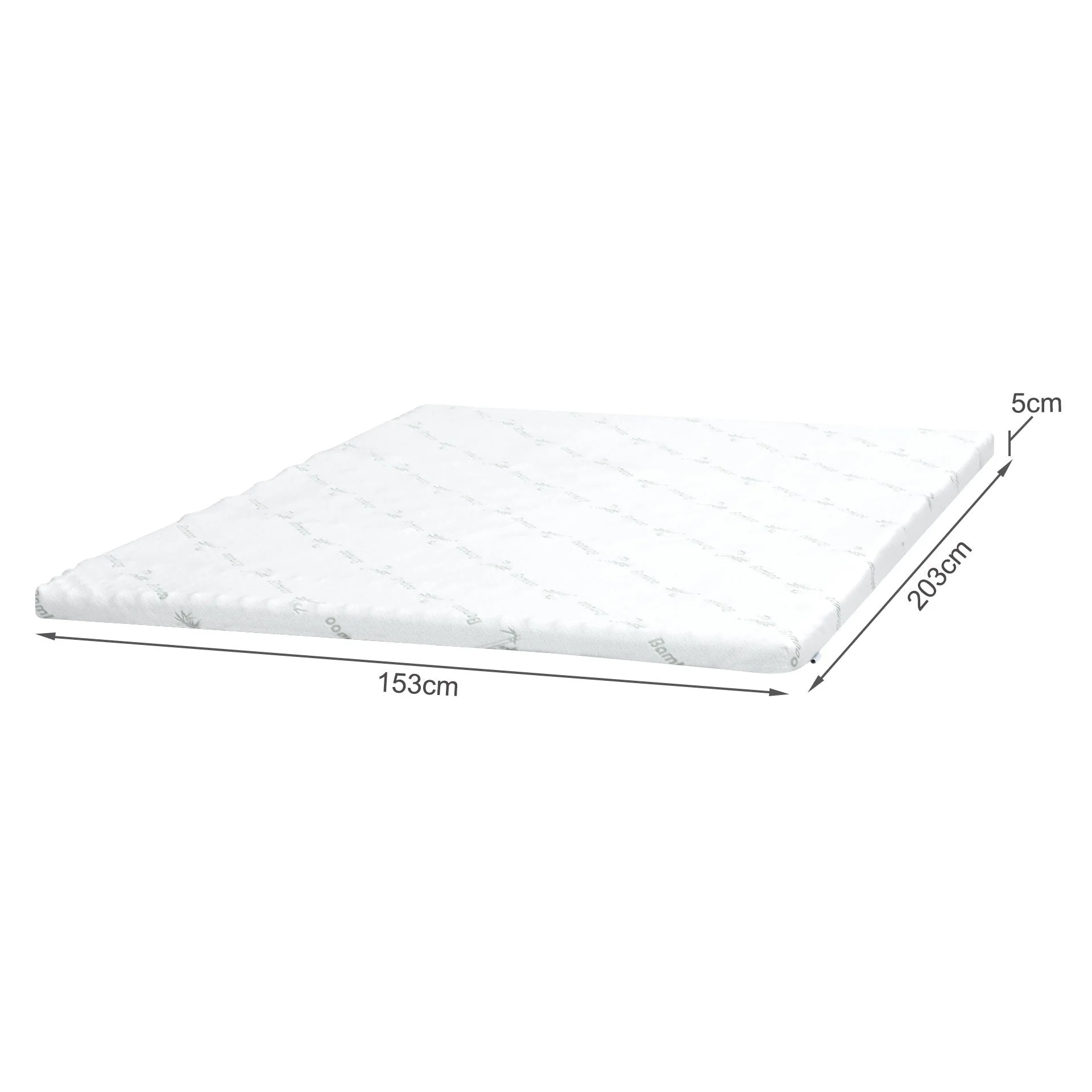 Gel Memory Foam Mattress Topper - Queen - Image 7