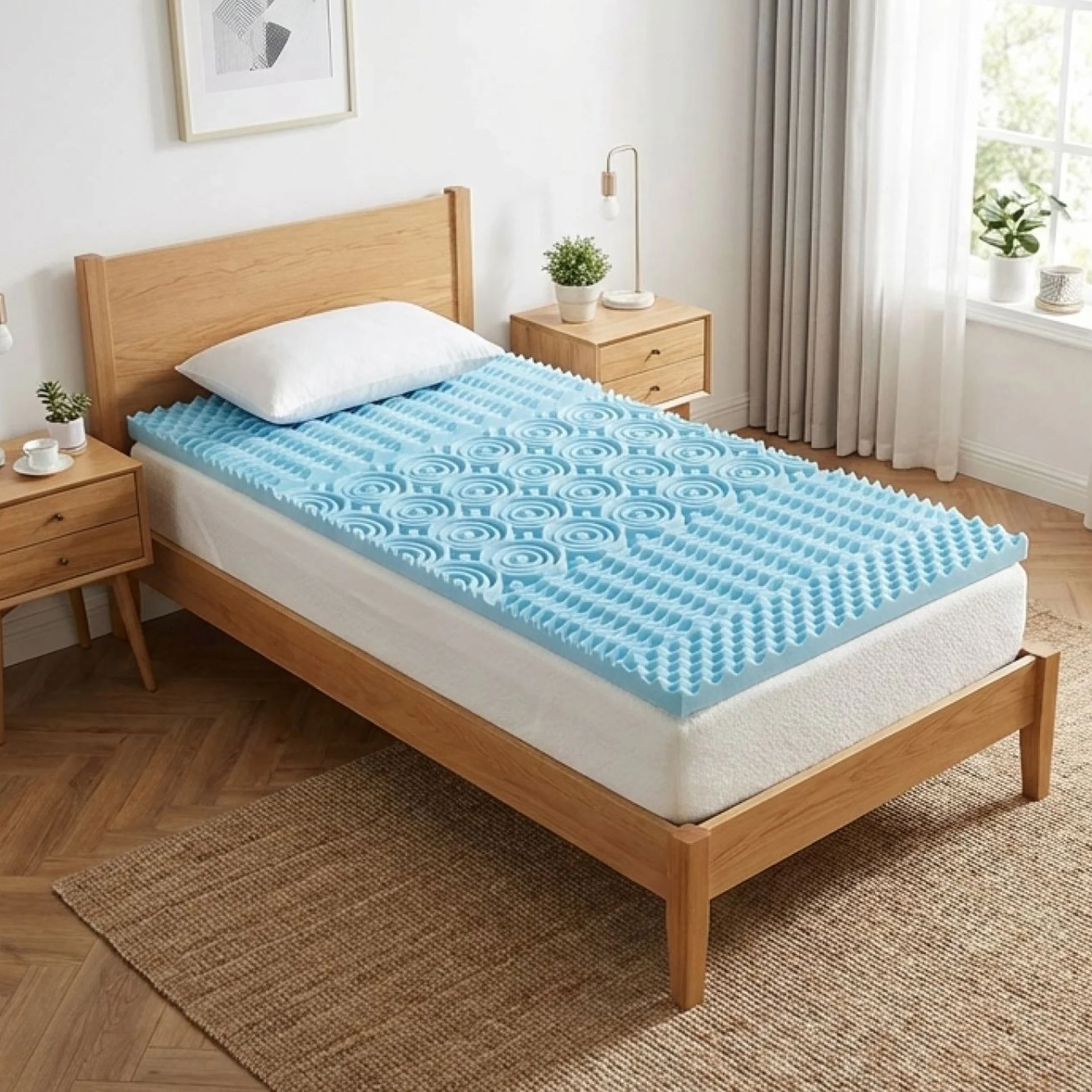 Gel Memory Foam Mattress Topper - Single - Image 2