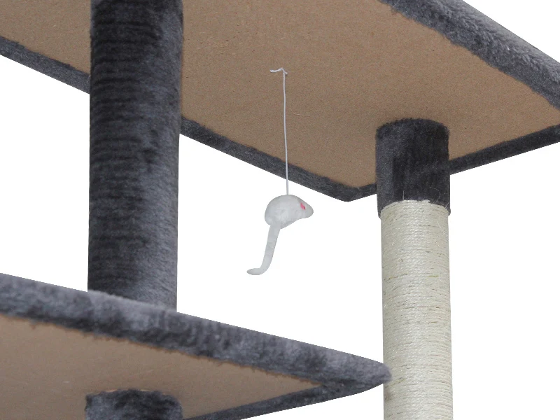 BINGO 173CM Cat Tree House - GREY - Image 10