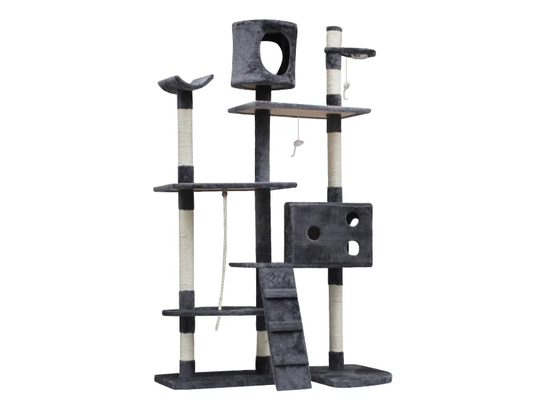 BINGO 173CM Cat Tree House - GREY - Image 2