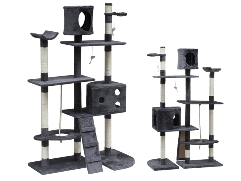 BINGO 173CM Cat Tree House - GREY - Image 4