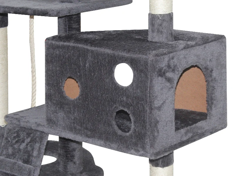 BINGO 173CM Cat Tree House - GREY - Image 8