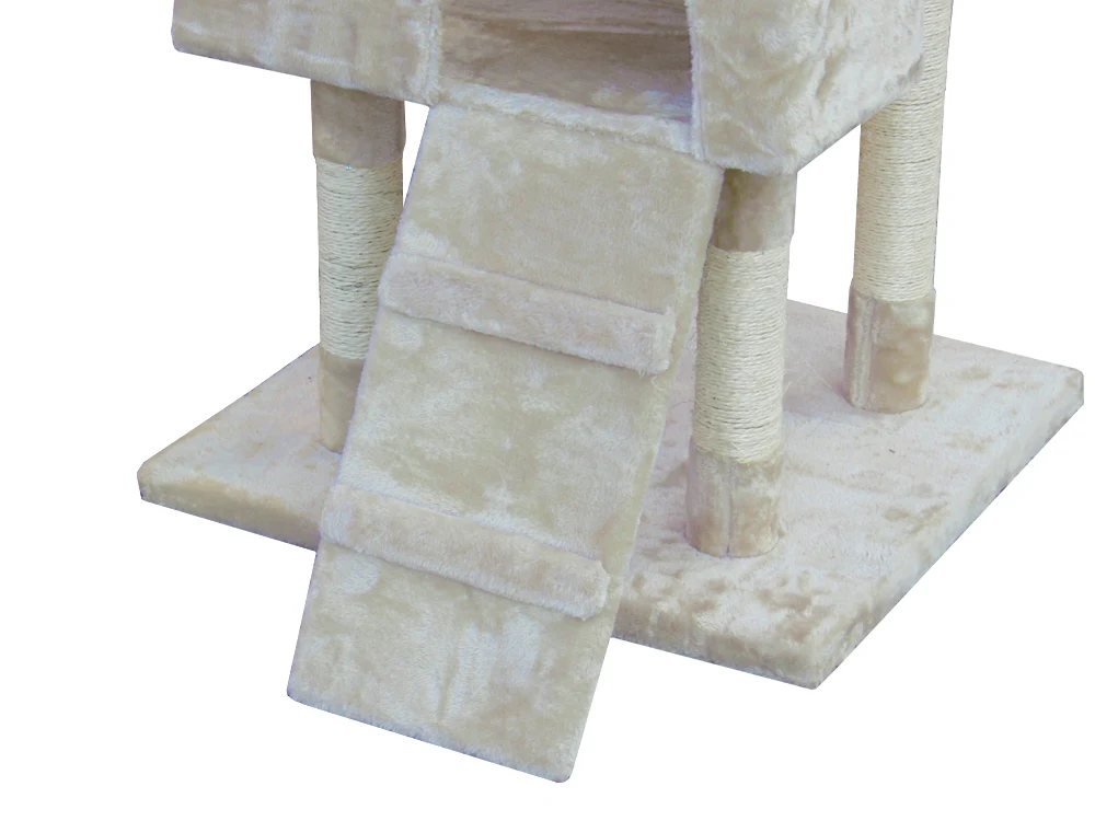 BINGO Cat Tree House 185cm 7 Levels - BEIGE - Image 8