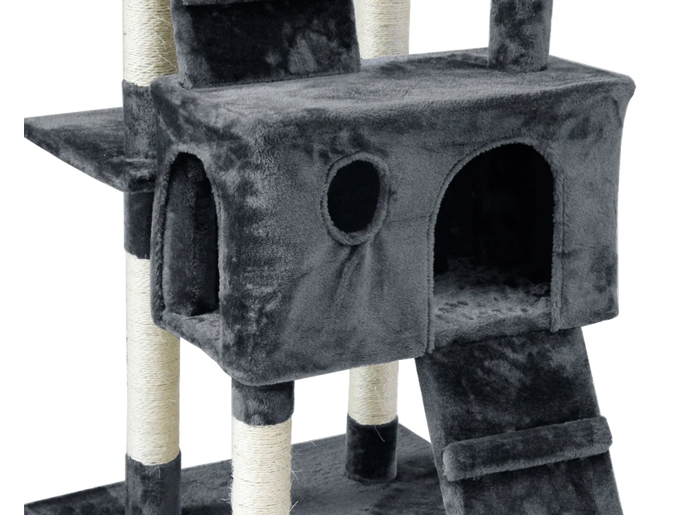BINGO Cat Tree House 185cm 7 Levels - GREY - Image 8
