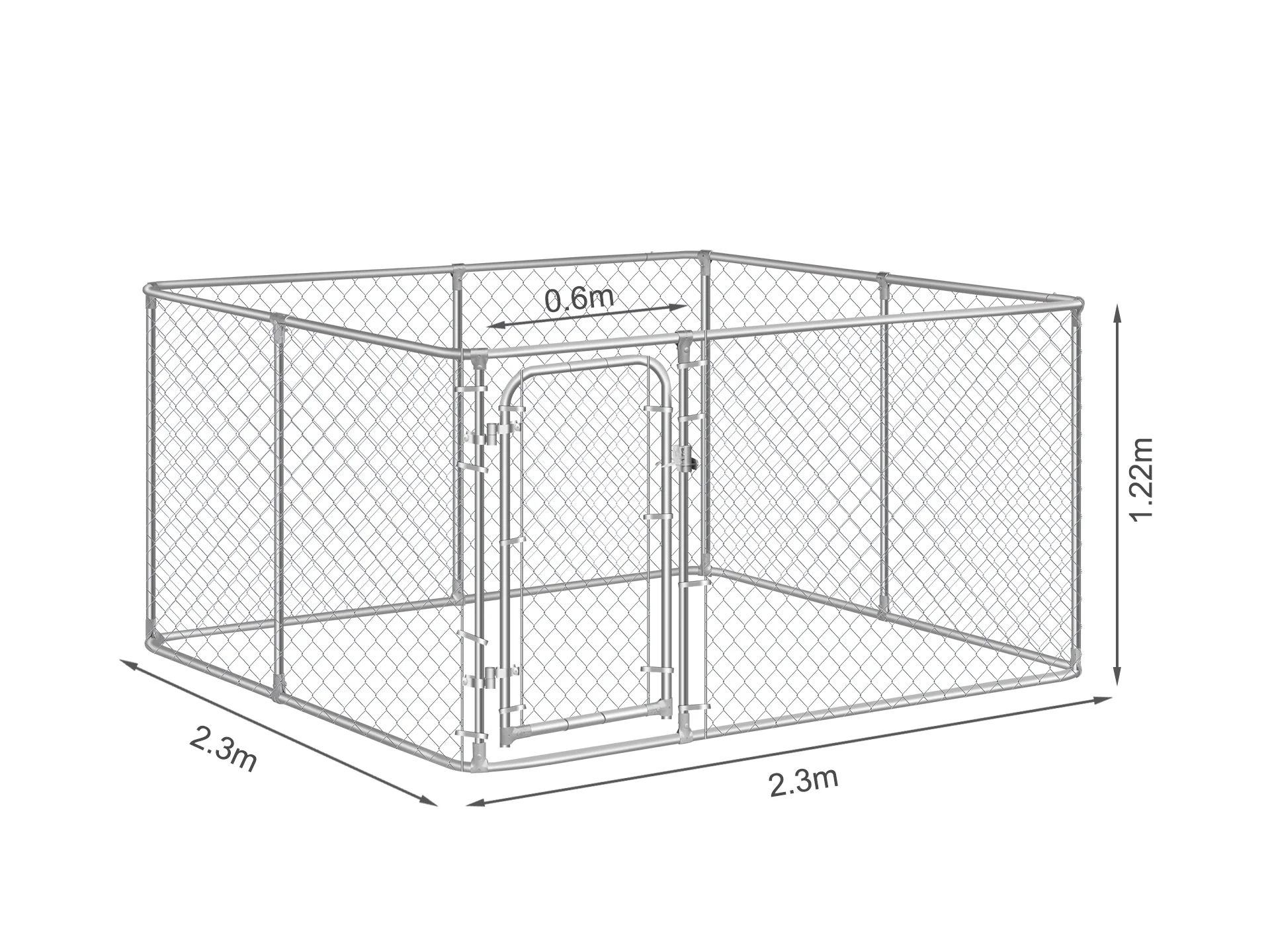 Bingo Dog Kennel and Run 2.3x2.3x1.22m - Image 9
