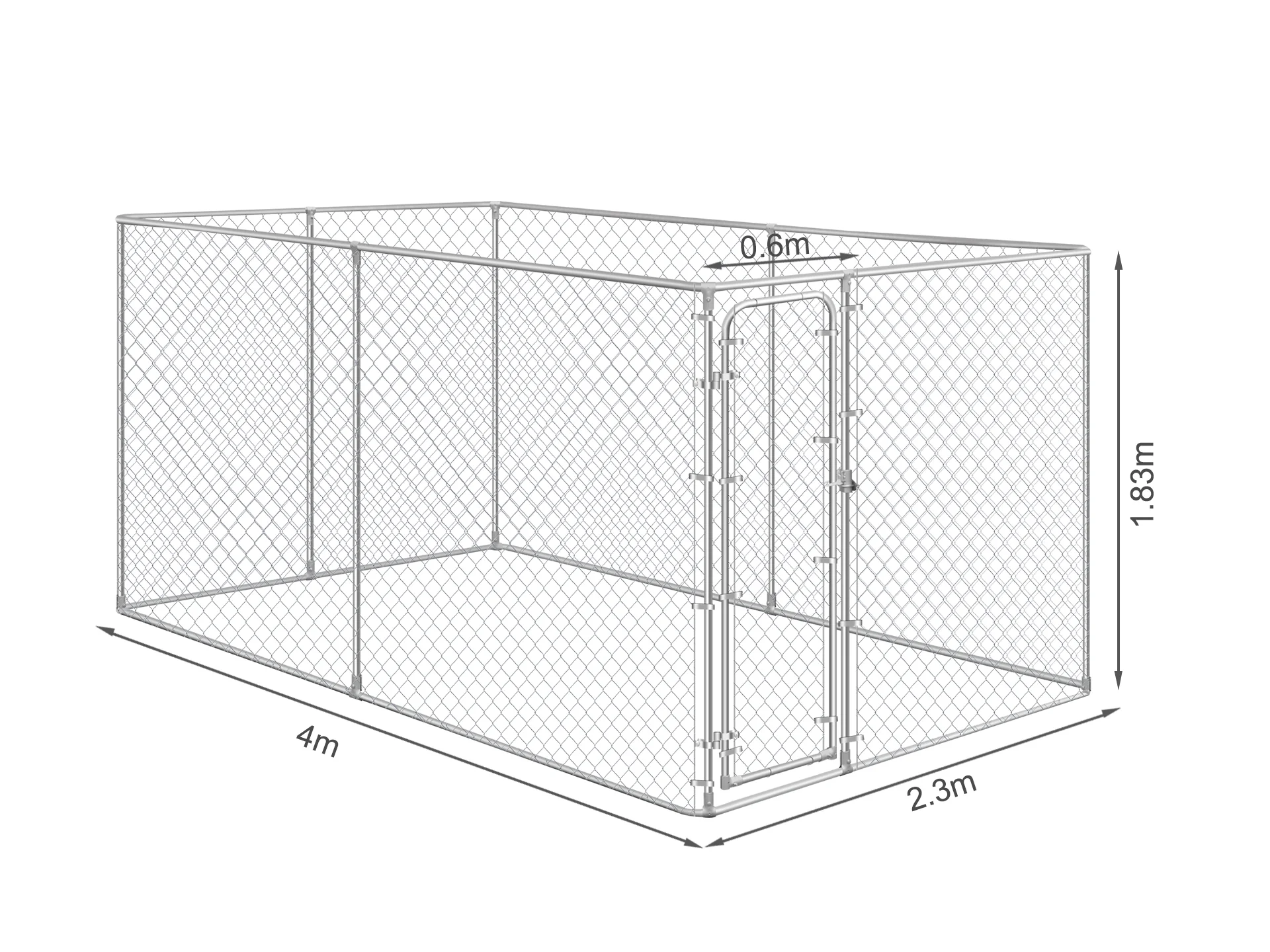 Bingo Dog Kennel and Run 4 x 2.3 x 1.82m - Image 9