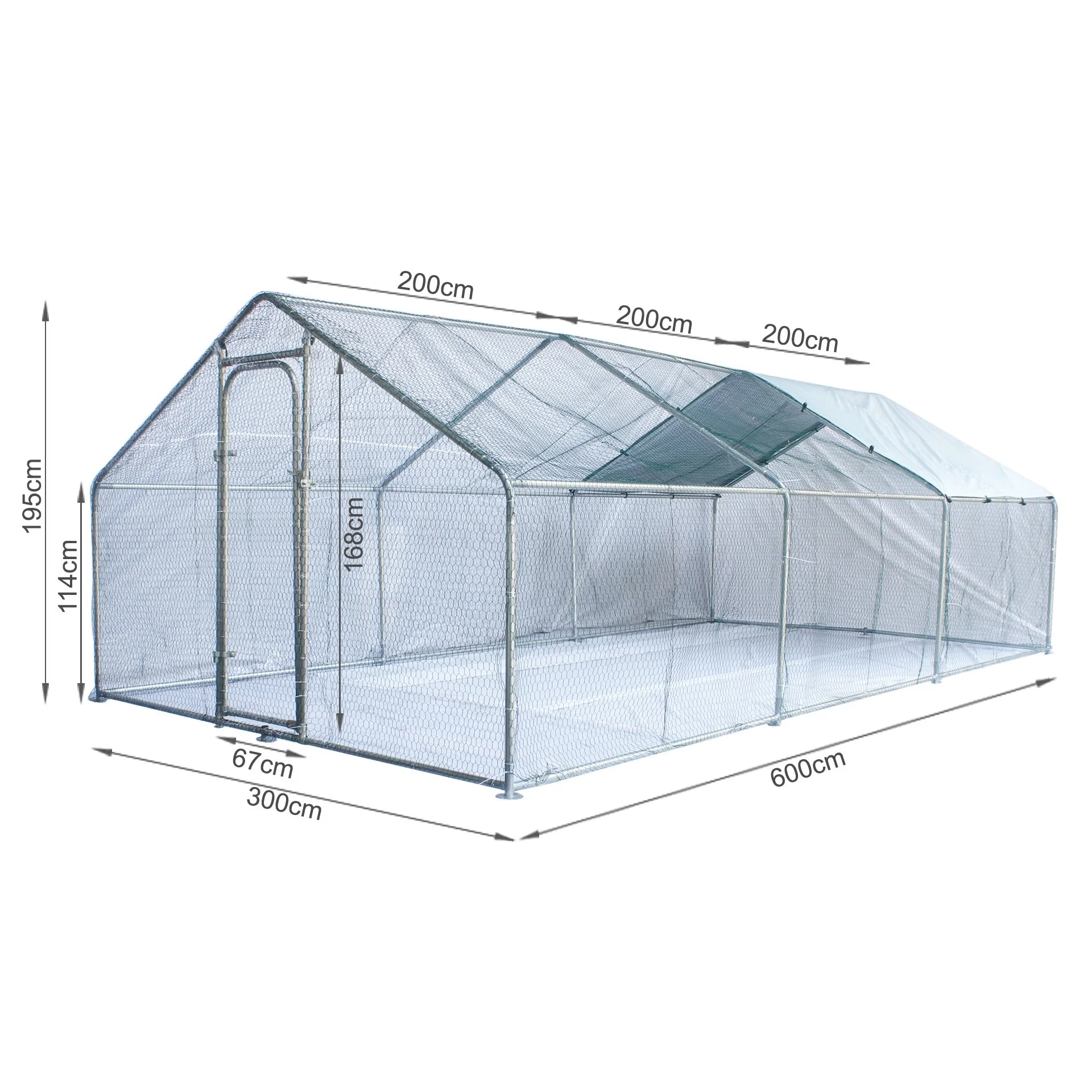 Bingo Metal Outdoor Chicken Coop 3 x 6m - Image 6