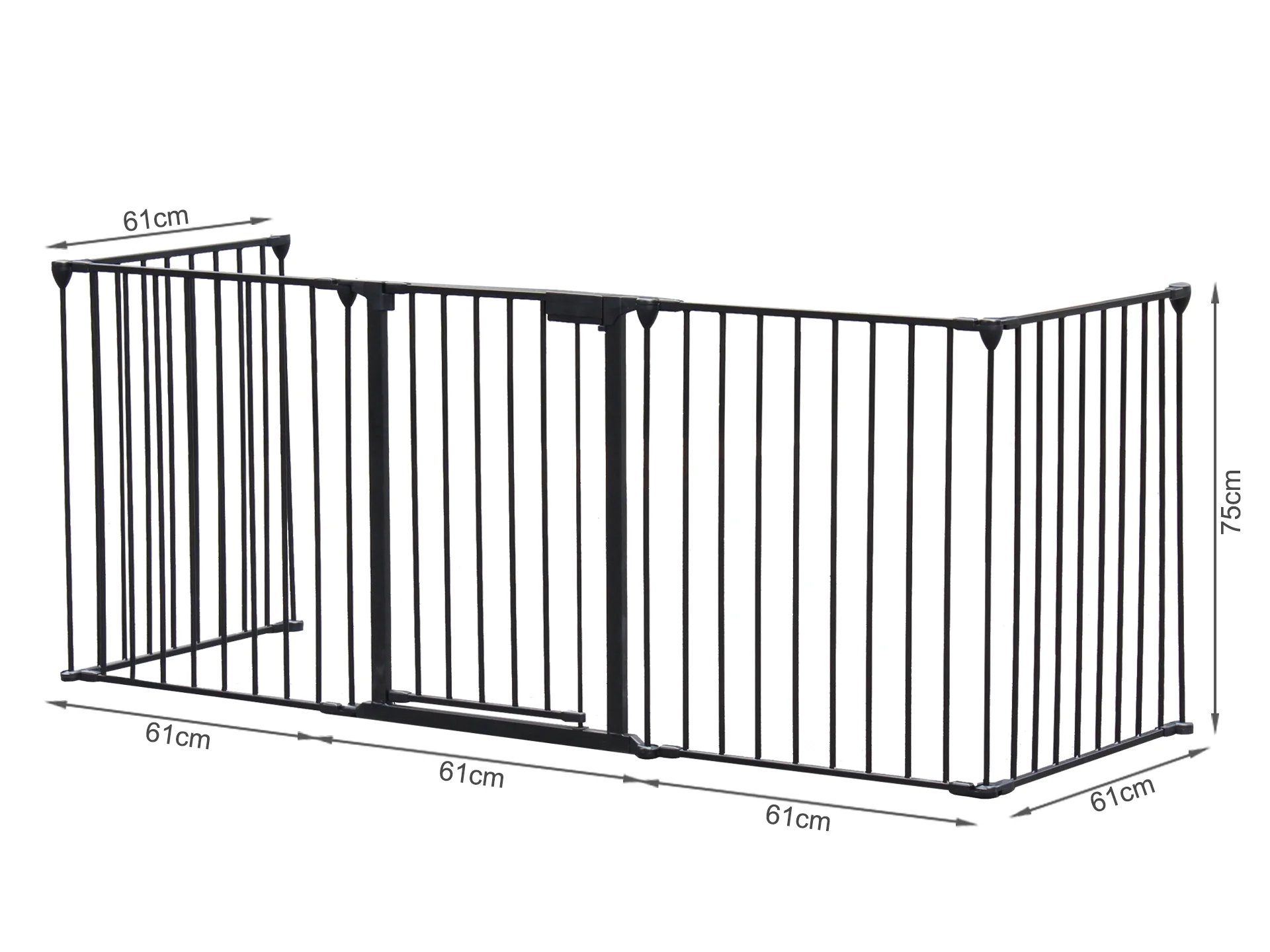 Bingo Safety Fence Play Pen Safety Gate Fire Guard - 5 pcs - Image 14