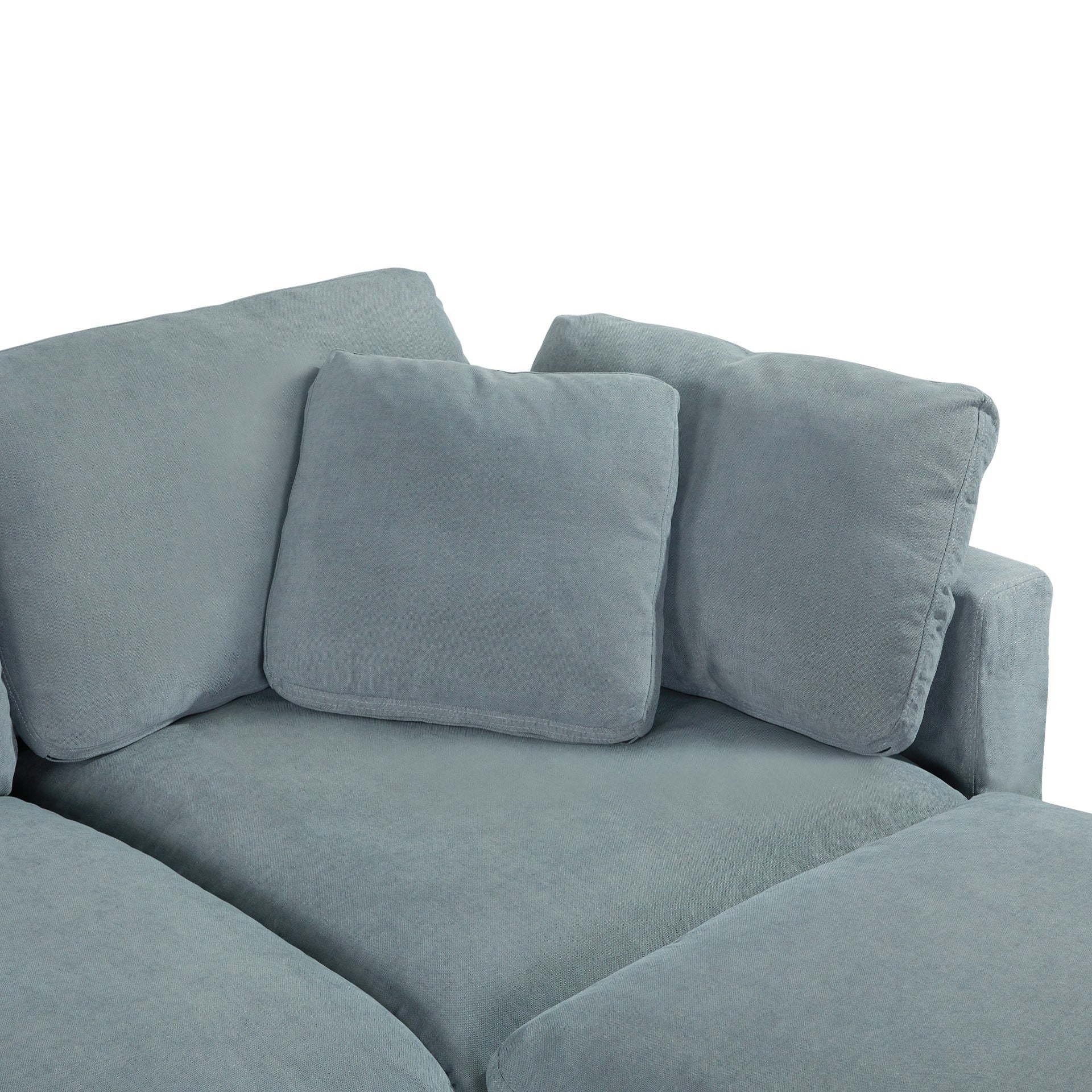 Bishopston Duck Feather Filled Modular Sofa - Grey - Image 11