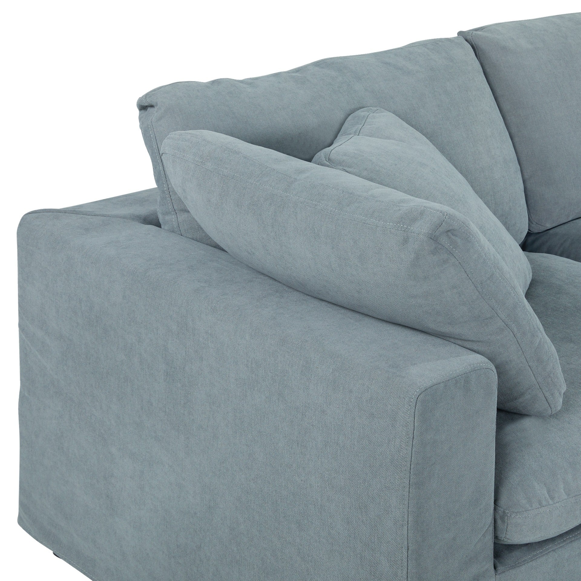 Bishopston Duck Feather Filled Modular Sofa - Grey - Image 14