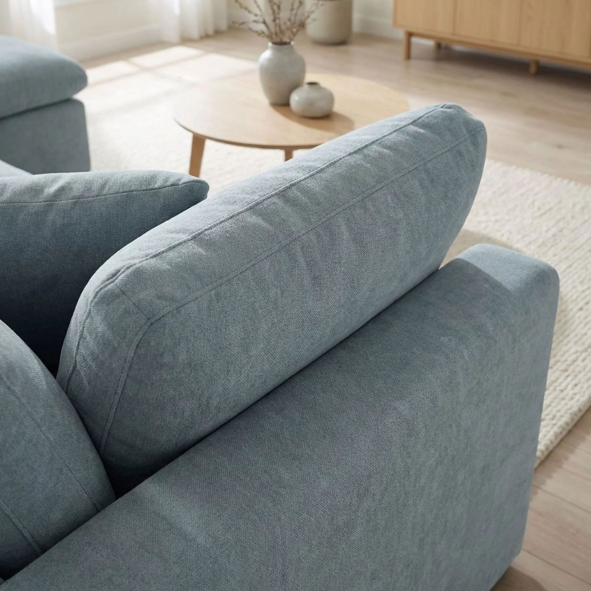 Bishopston Duck Feather Filled Modular Sofa - Grey - Image 6