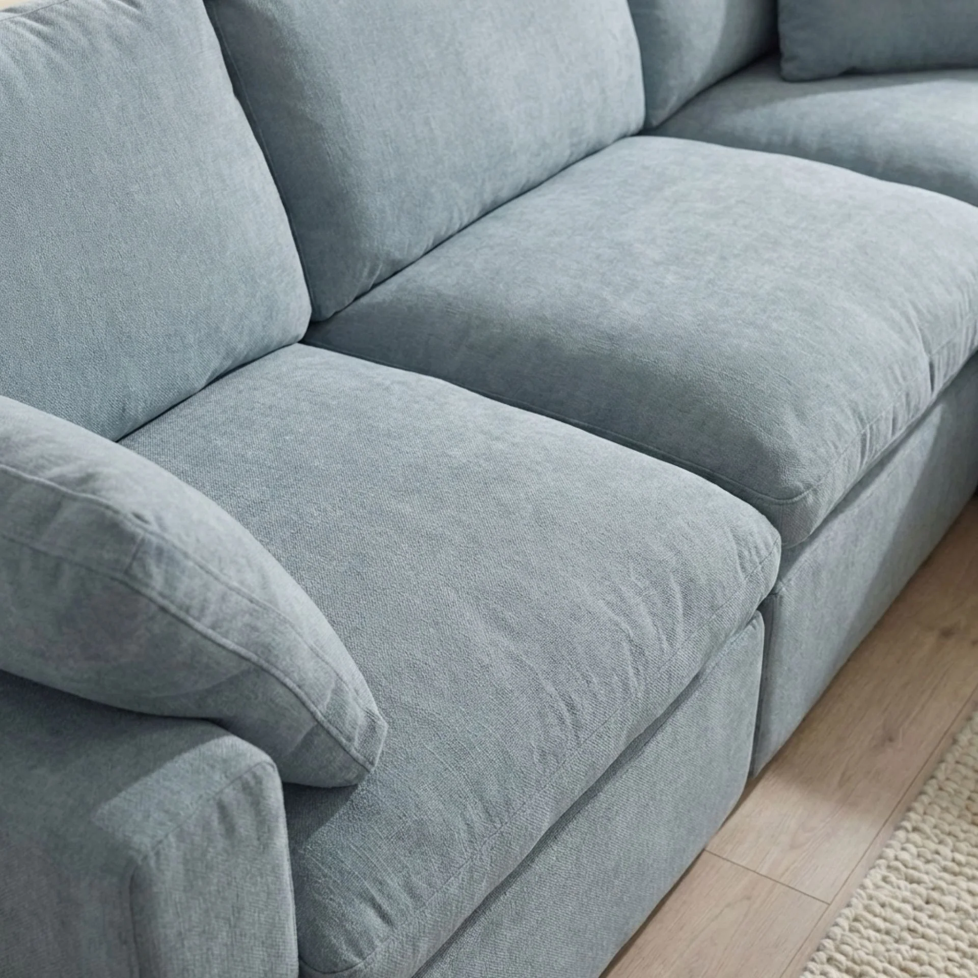 Bishopston Duck Feather Filled Modular Sofa - Grey - Image 7