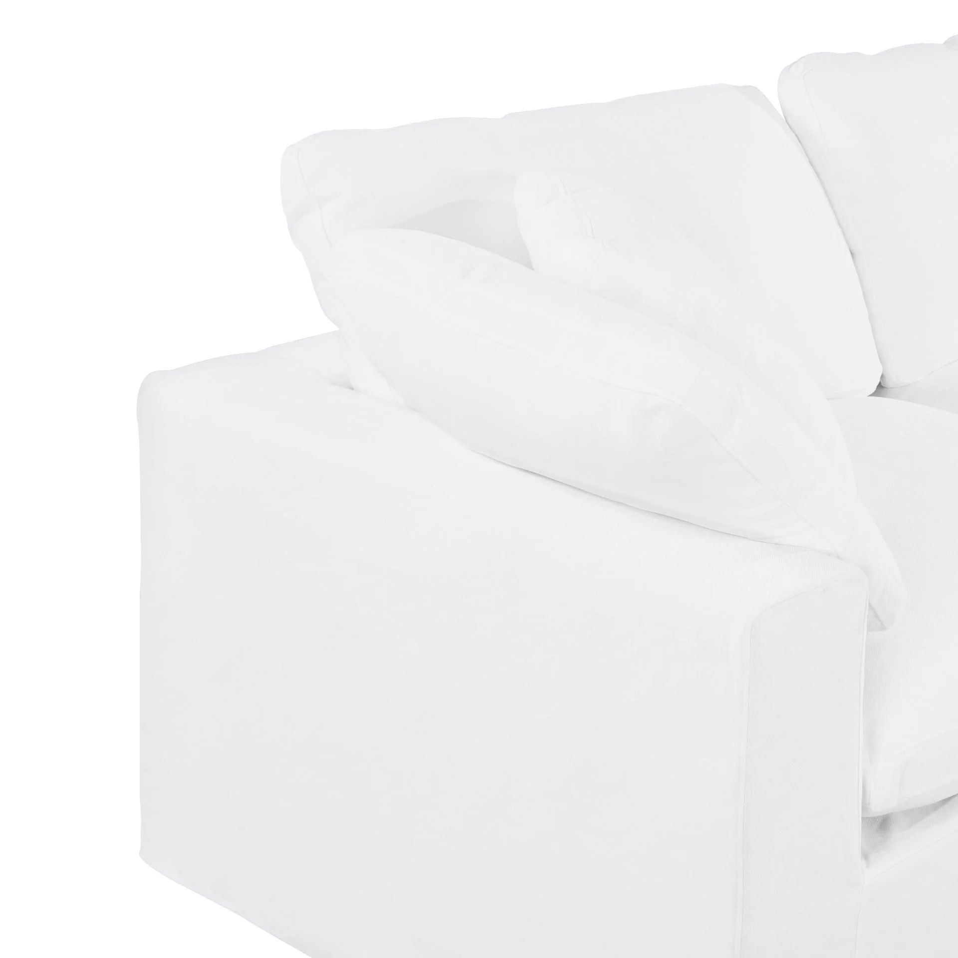 Bishopston Duck Feather Filled Modular Sofa - White - Image 11