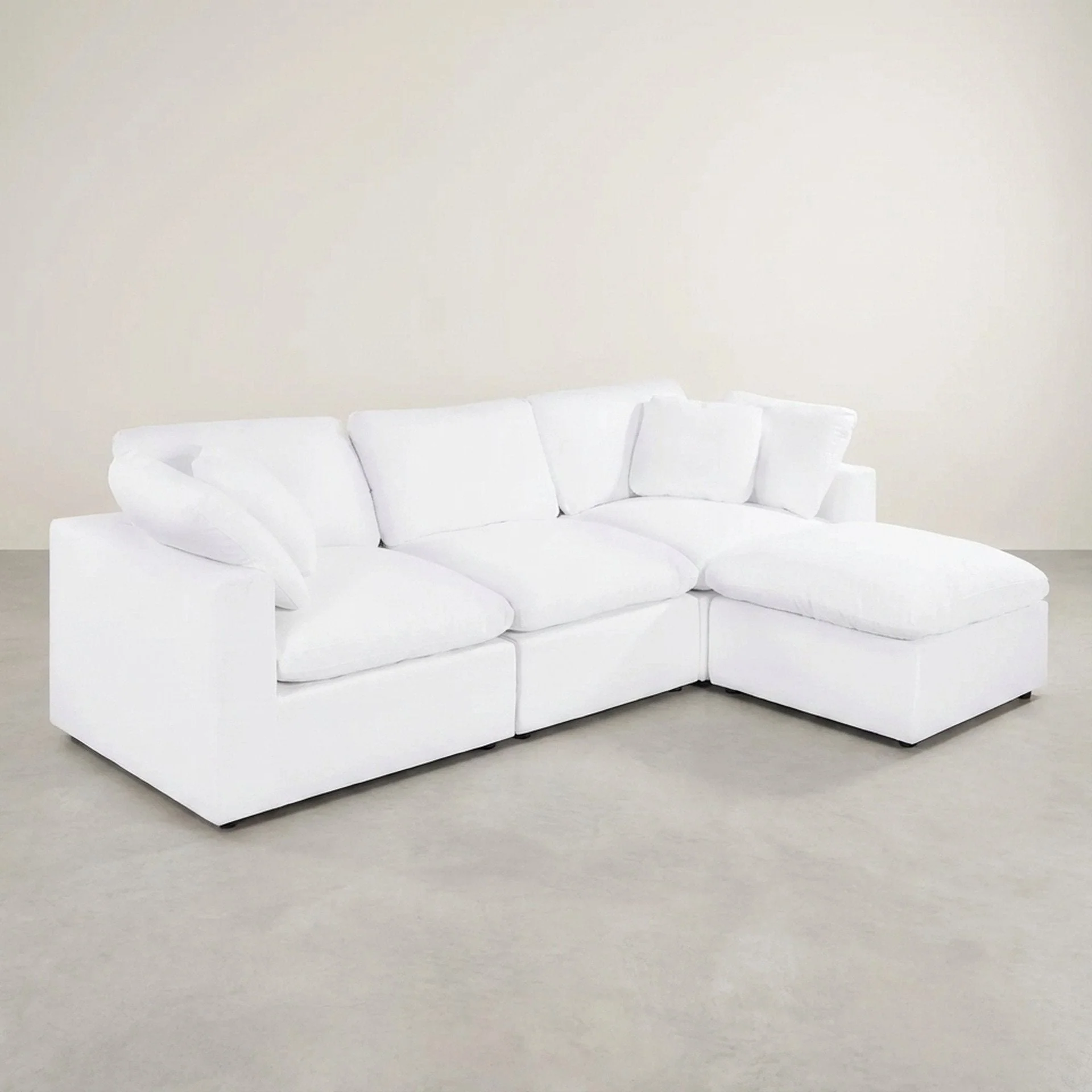 Bishopston Duck Feather Filled Modular Sofa - White - Image 6