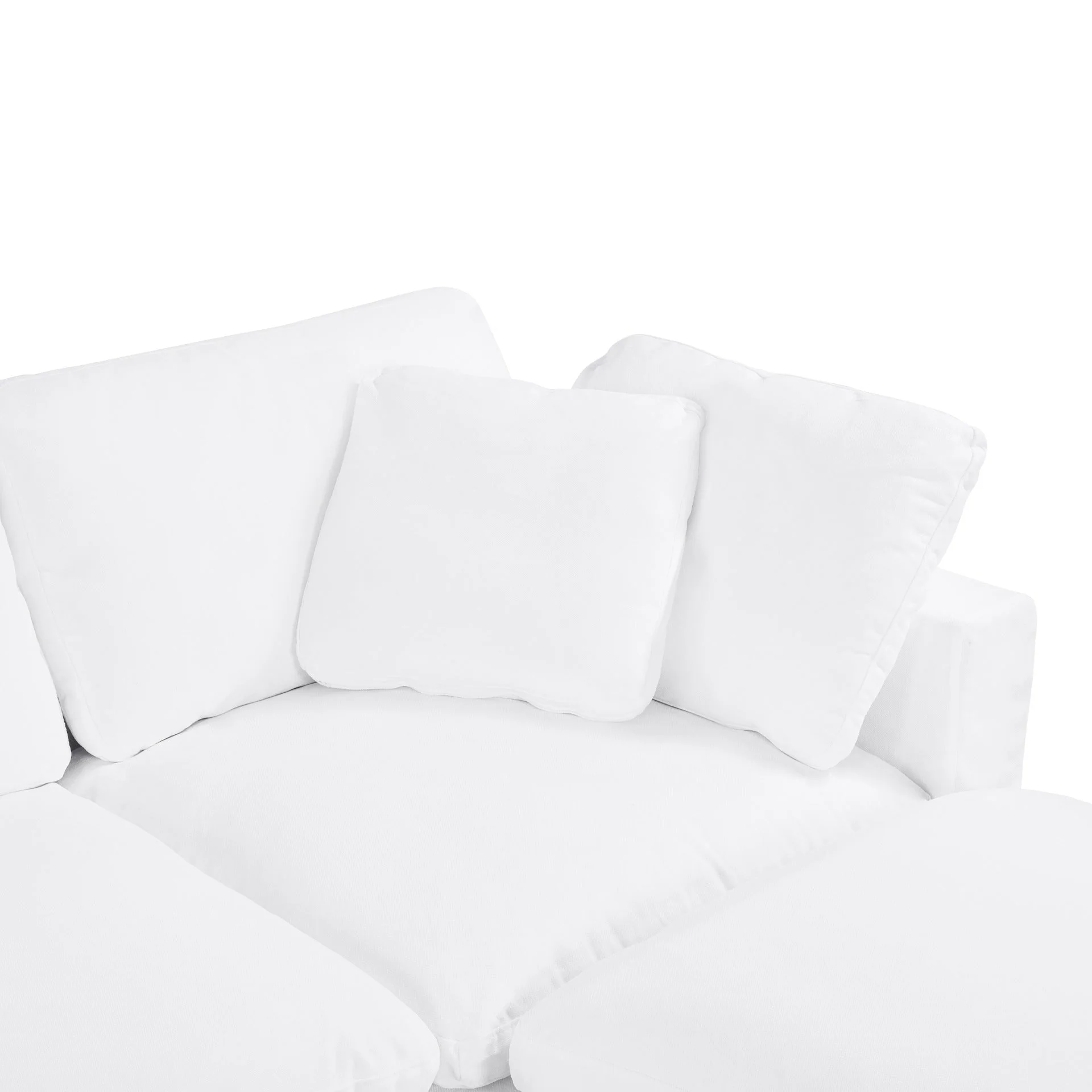 Bishopston Duck Feather Filled Modular Sofa - White - Image 9