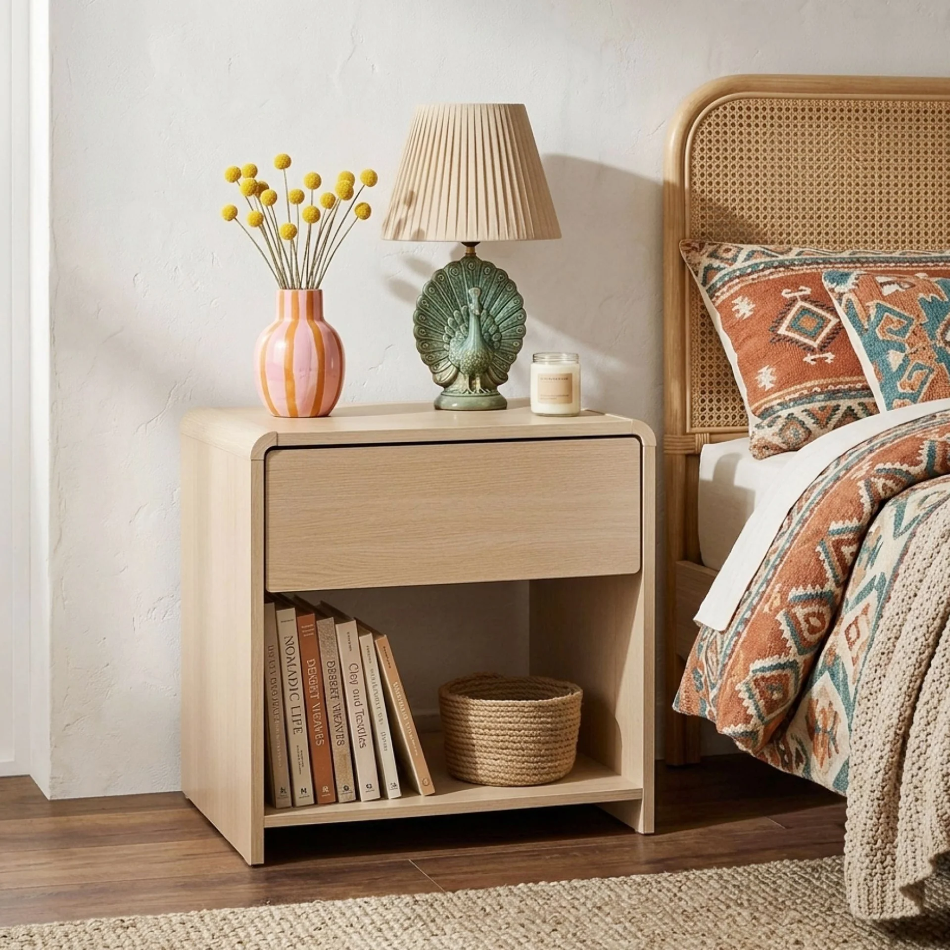 Blake Bedside Table - Oak