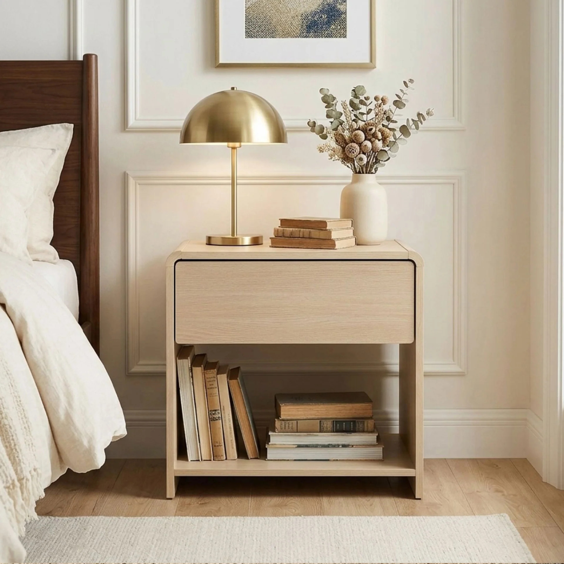 Blake Bedside Table - Oak - Image 3