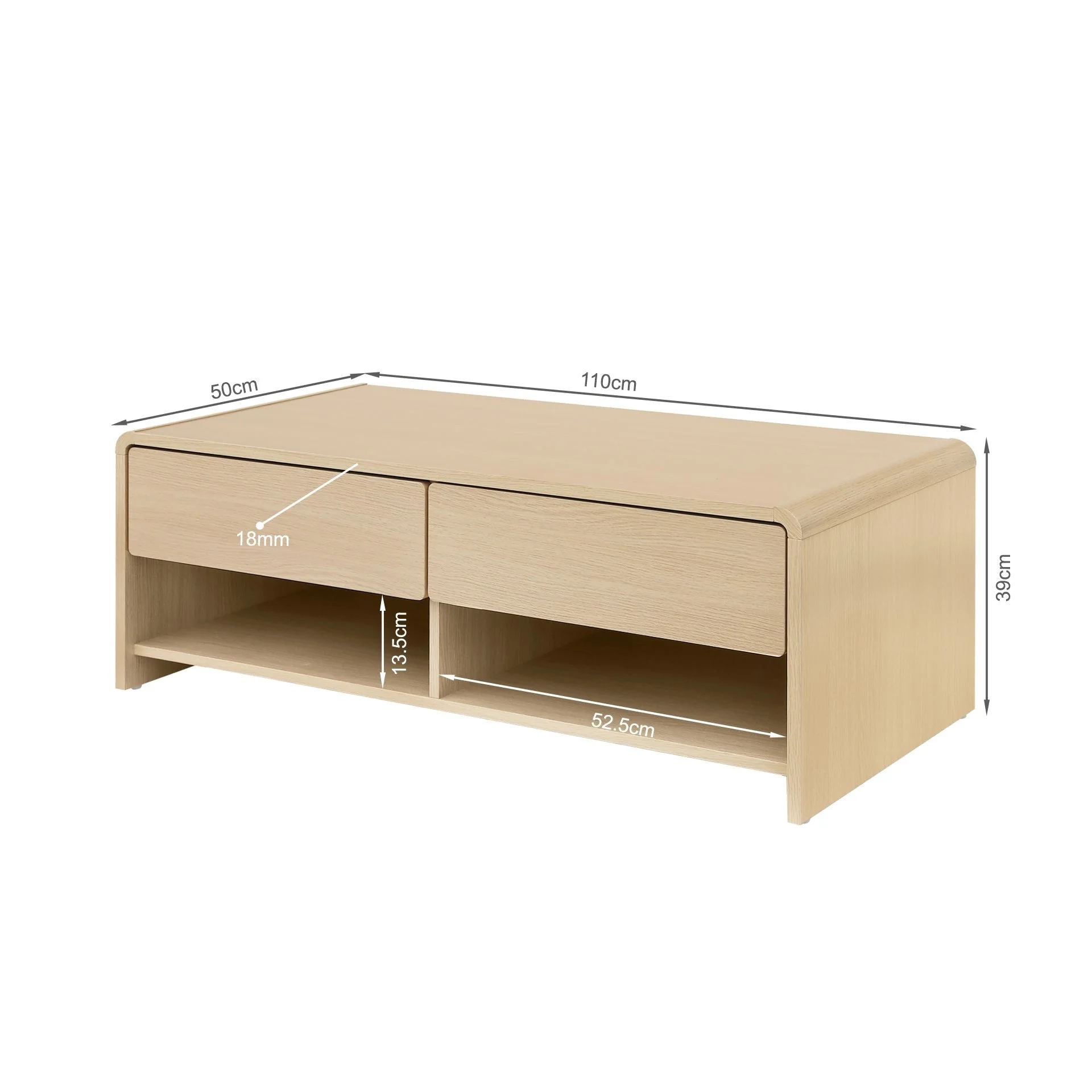 Blake Coffee Table - Oak - Image 8