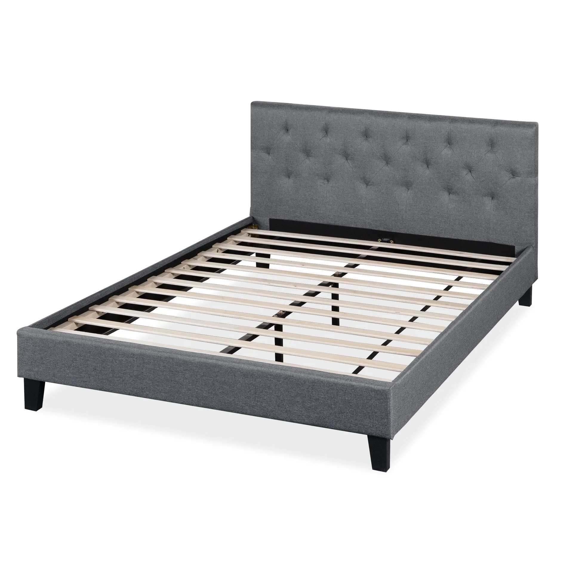 Blane Double Bed Frame - Dark Grey - Image 10