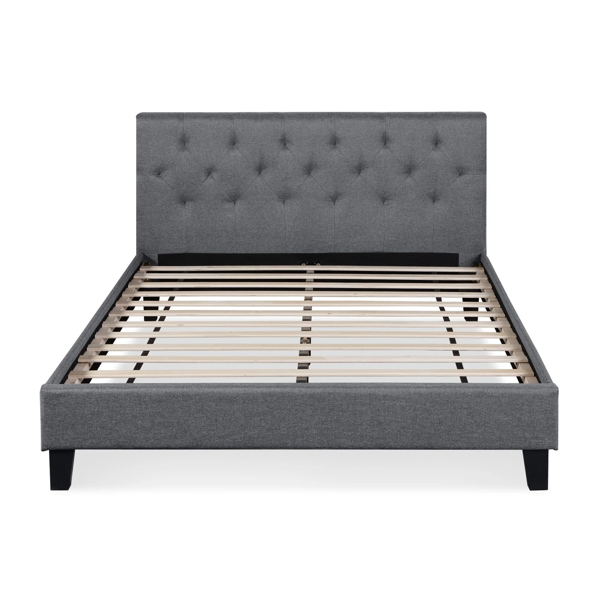 Blane Double Bed Frame - Dark Grey - Image 11