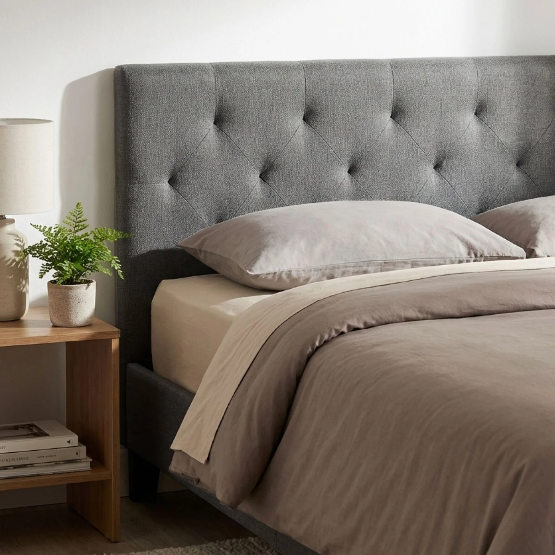 Blane Double Bed Frame - Dark Grey - Image 7