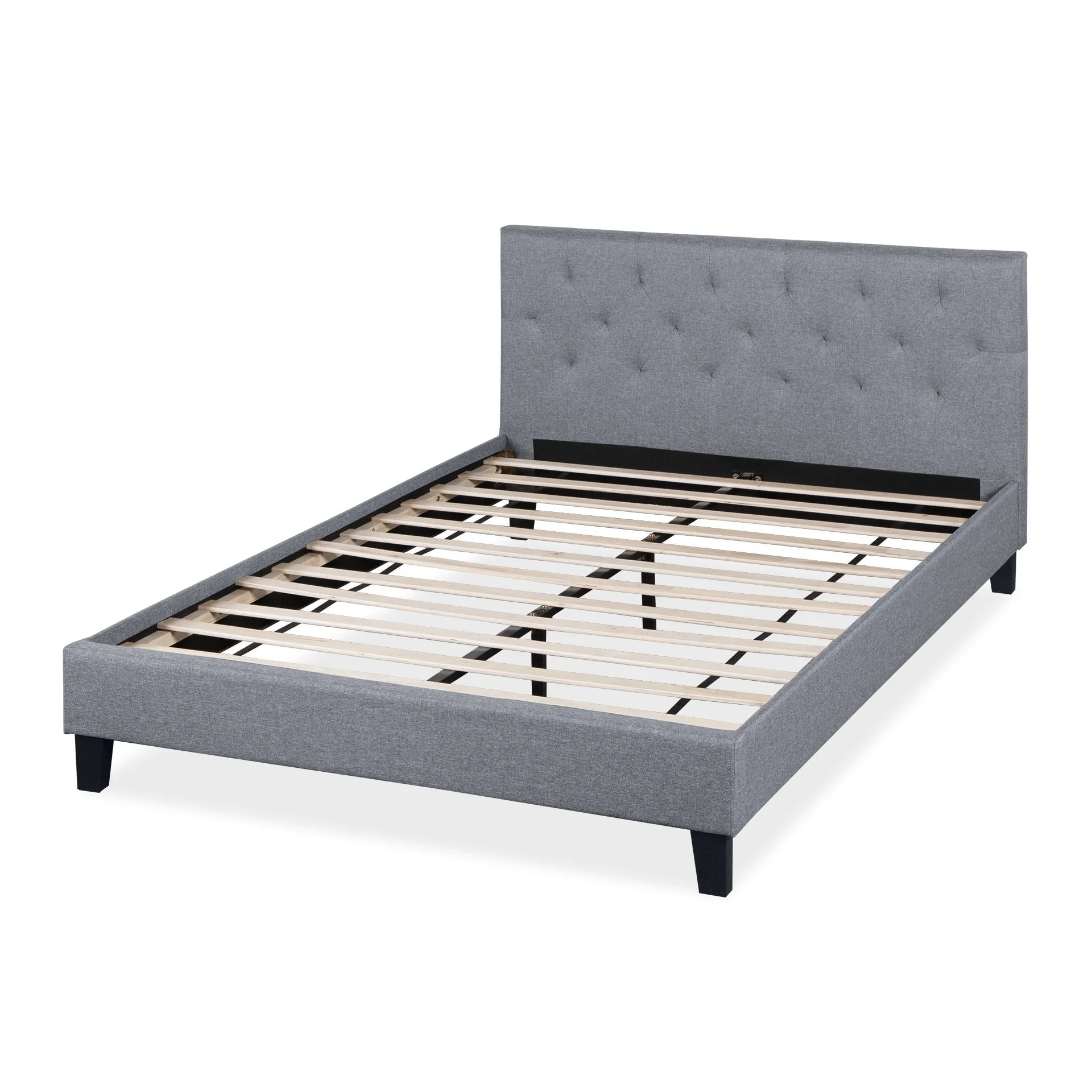 Blane Double Bed Frame - Grey - Image 10