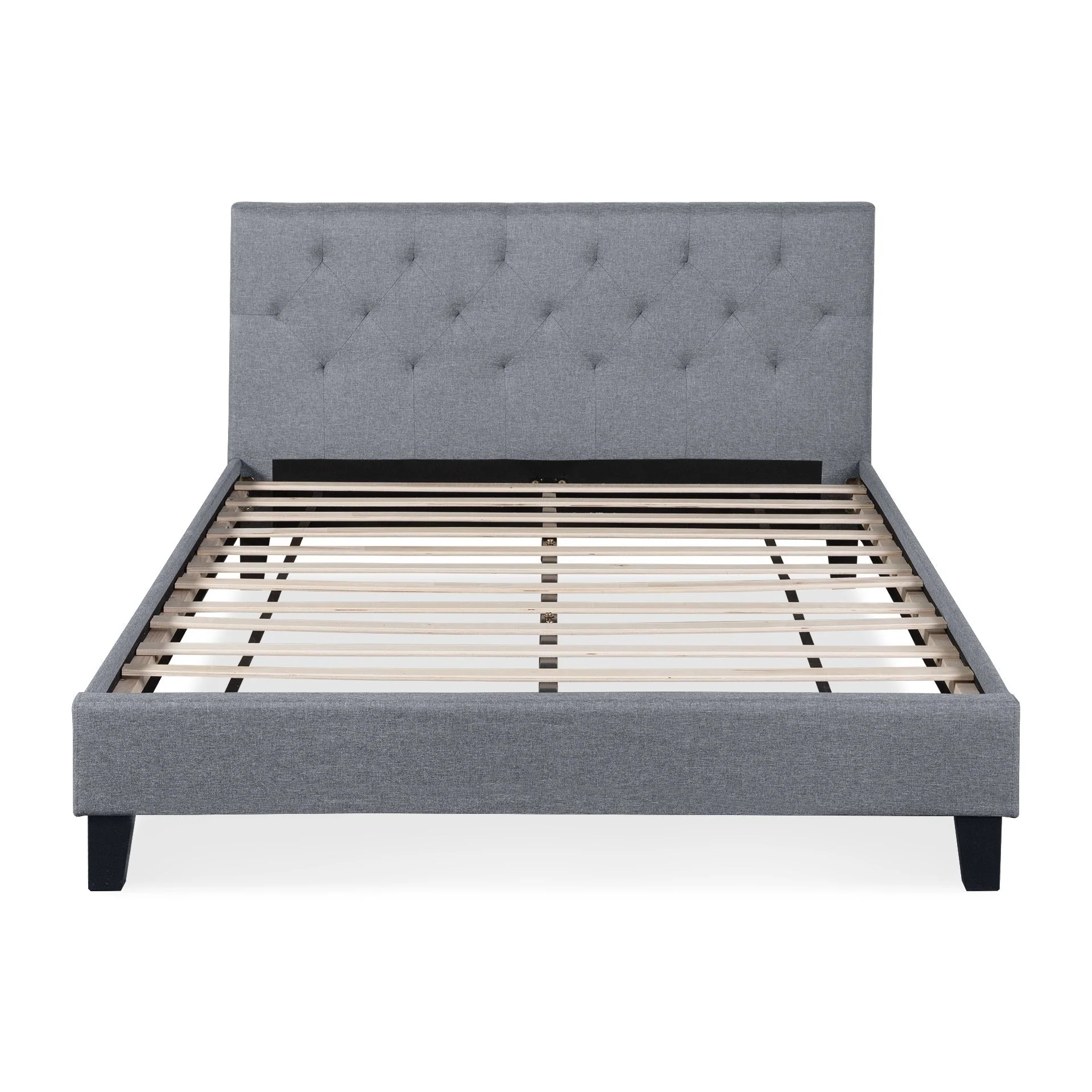 Blane Double Bed Frame - Grey - Image 11
