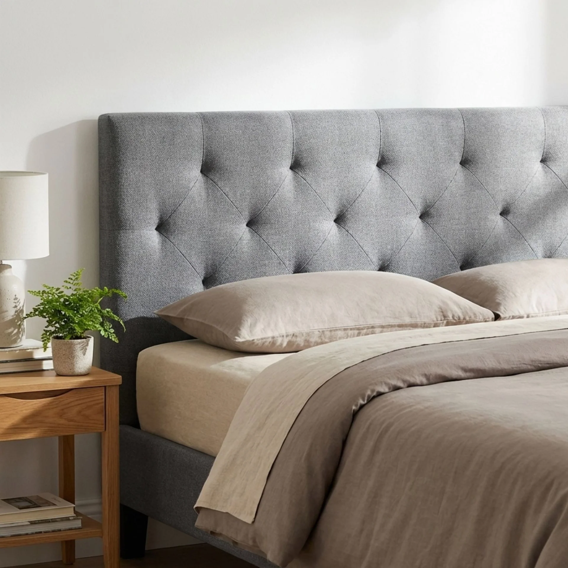 Blane Double Bed Frame - Grey - Image 7