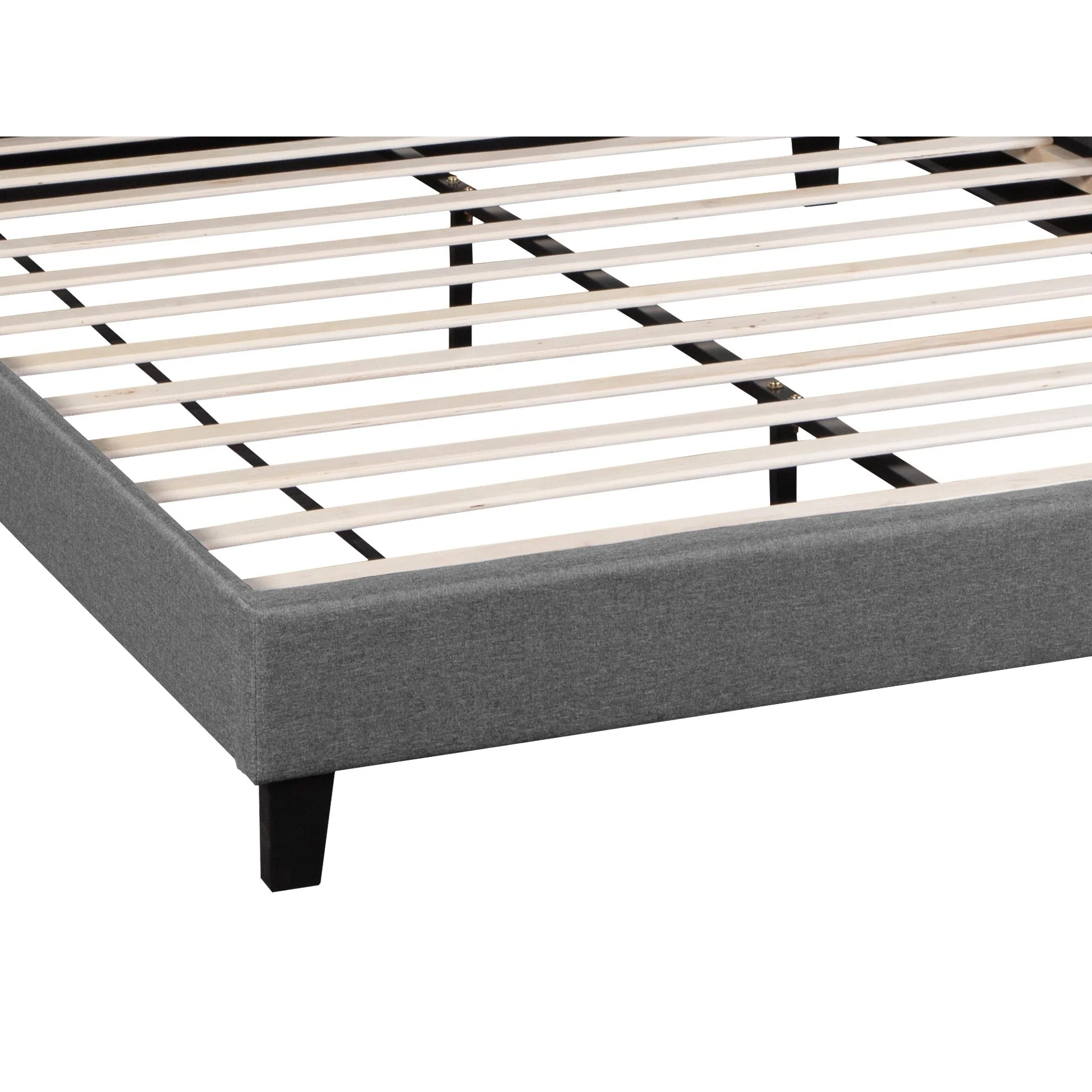 Blane King Bed Frame - Dark Grey - Image 10