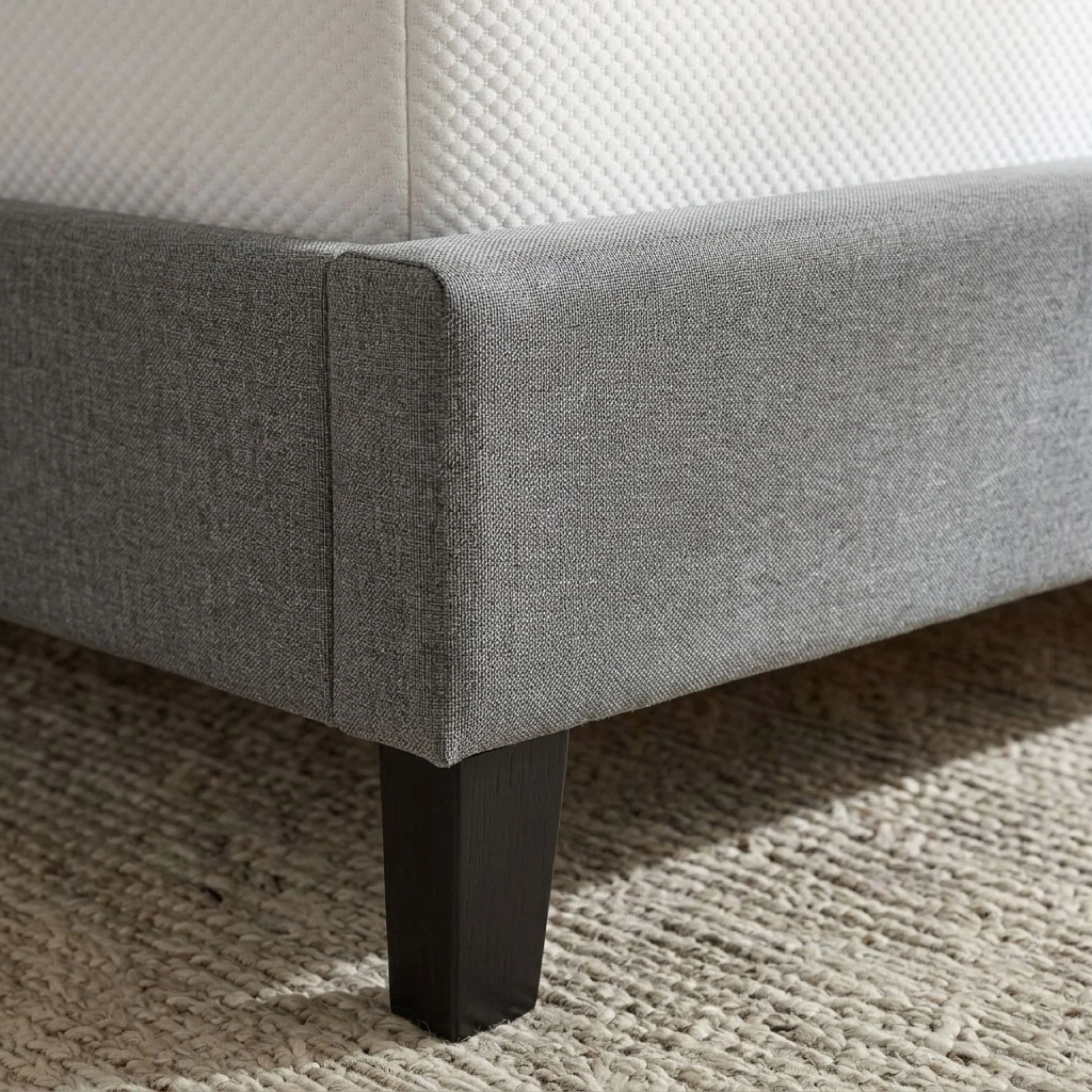 Blane King Bed Frame - Dark Grey - Image 6