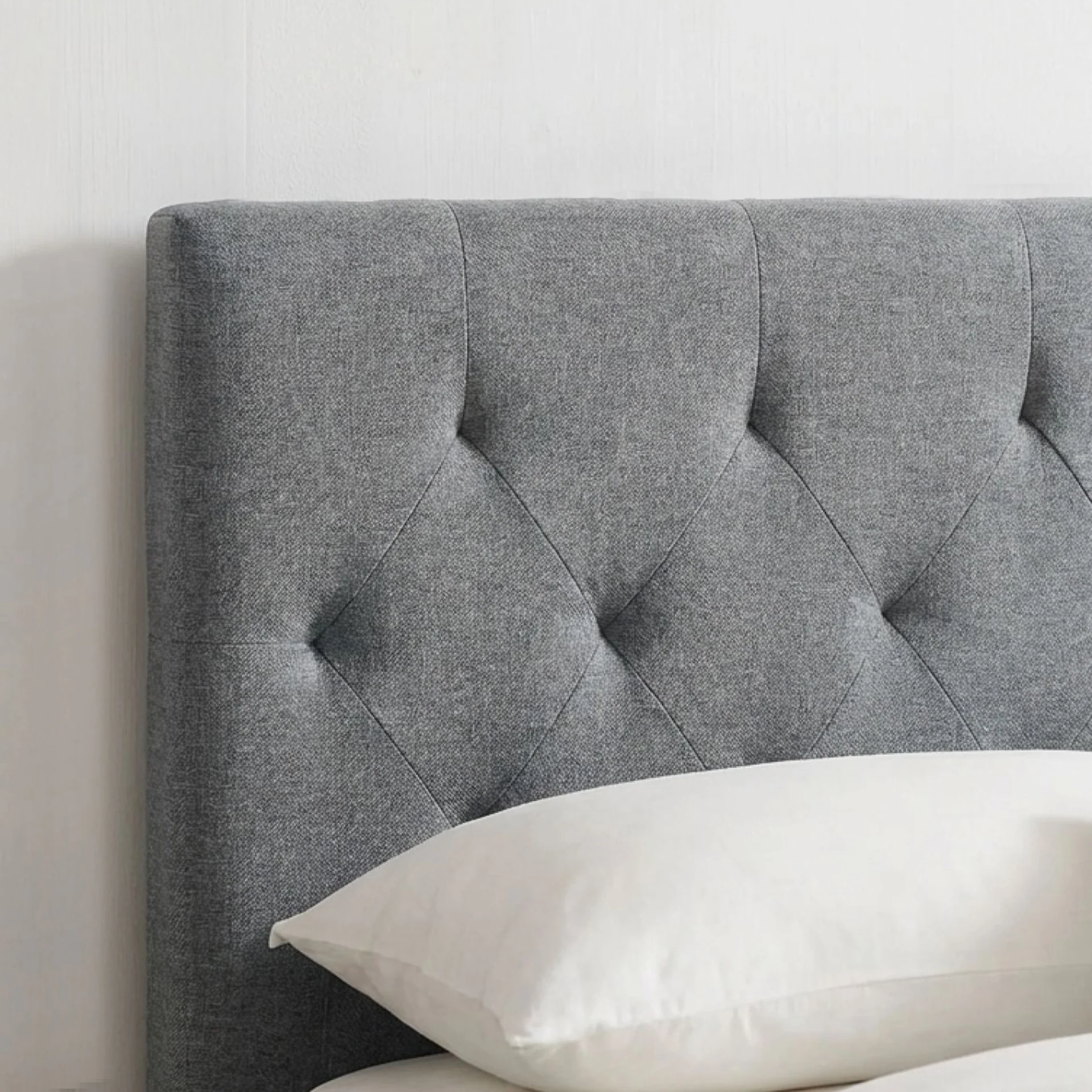 Blane King Single Bed Frame - Dark Grey - Image 6